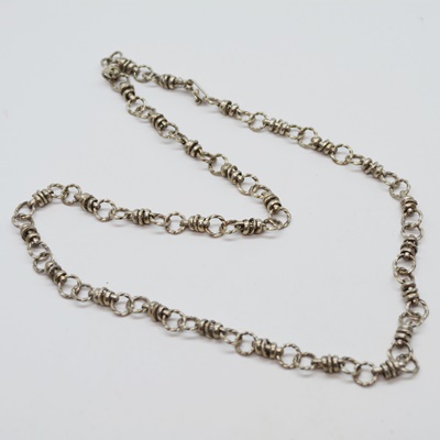 Vintage 950 Silver Ring and Connector Necklace