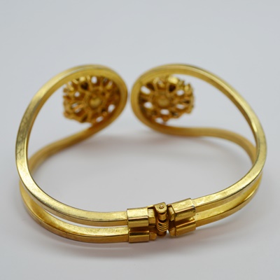 Gold Filled Heart Locket Pendant Necklace and Costume Heart Locket Pendant, Two Rhinestone Brooches, and Bracelet