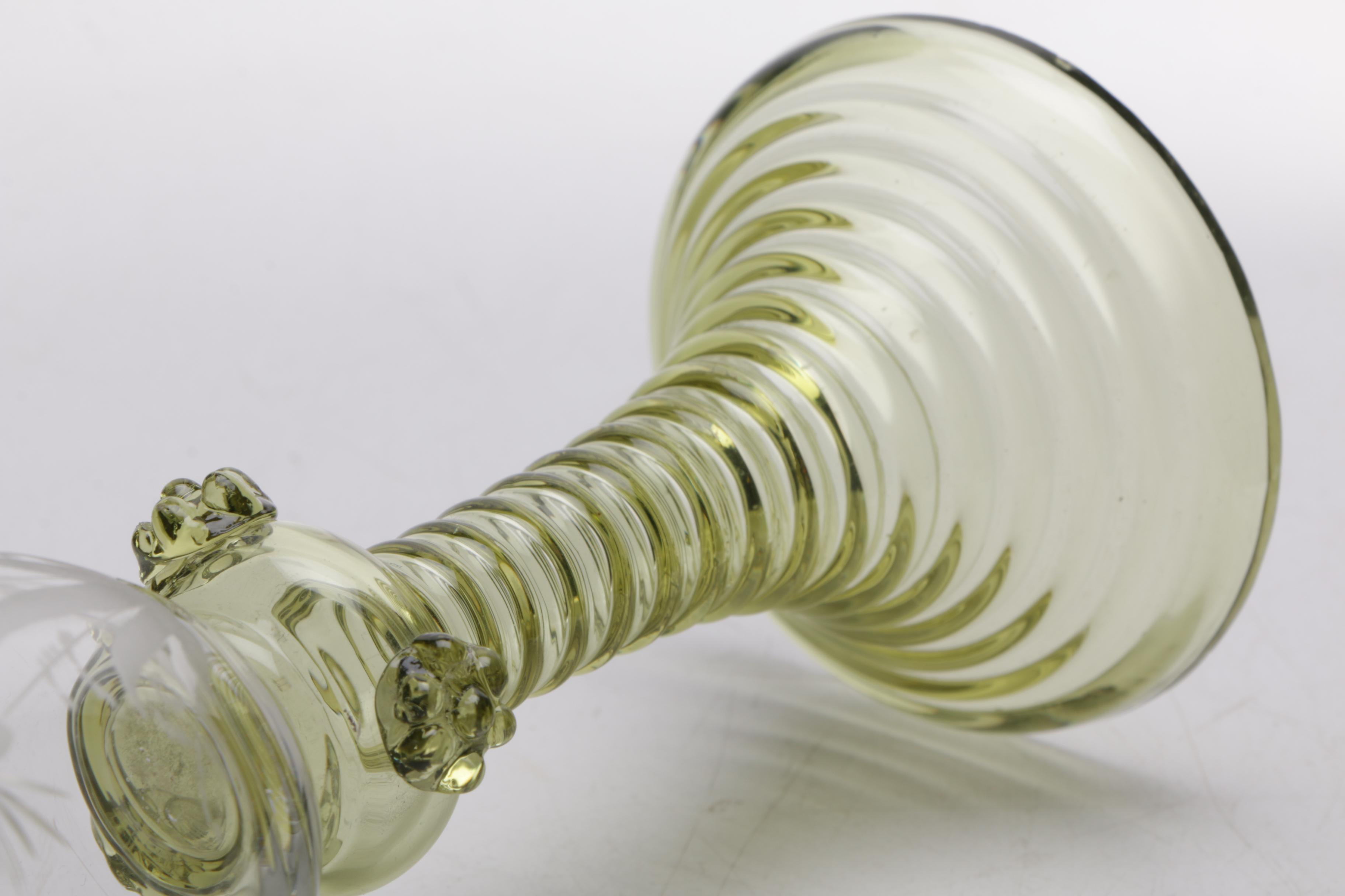 Frosted and Colored Wine Glasses