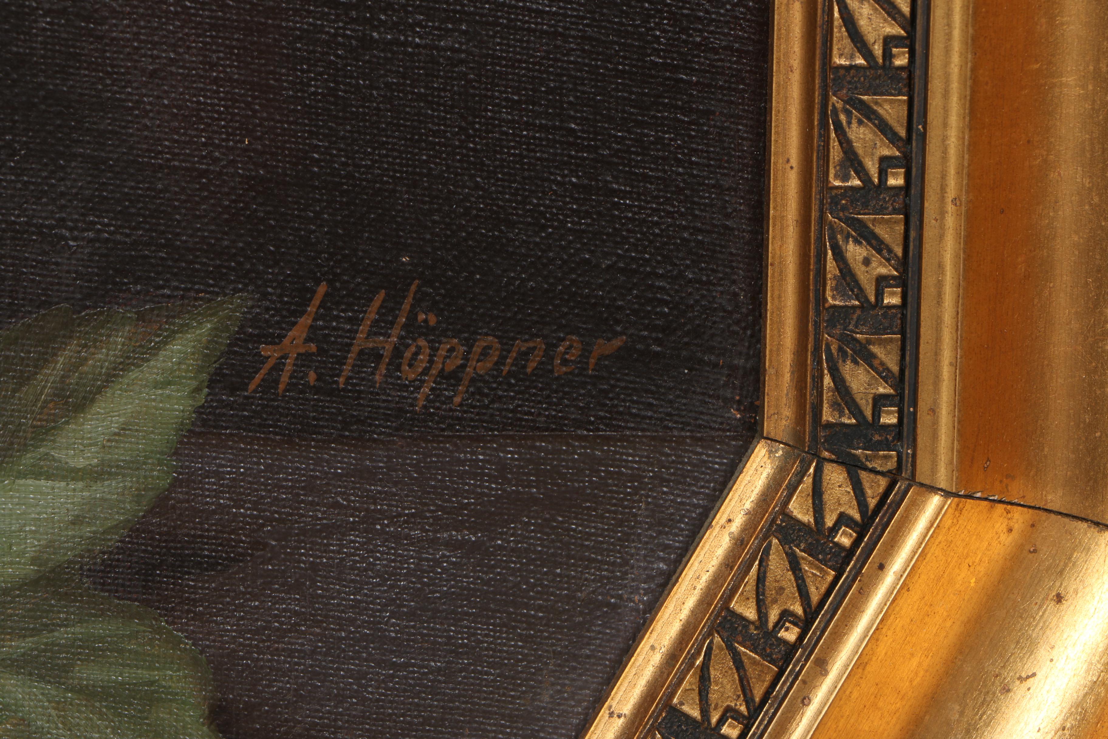 A. Höppner Still Life Oil on Canvas