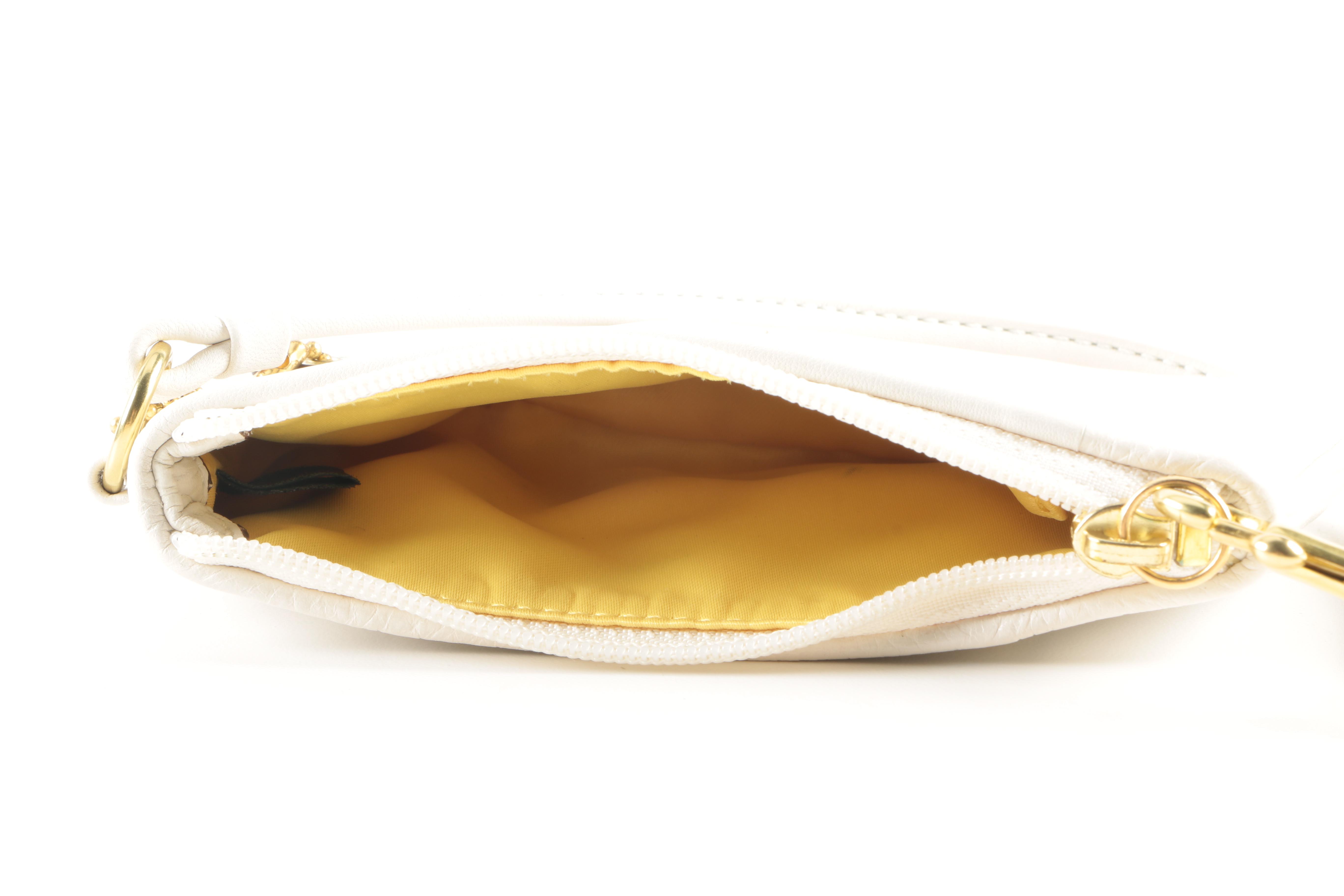 Coach White Leather Wallet and Coin Purse