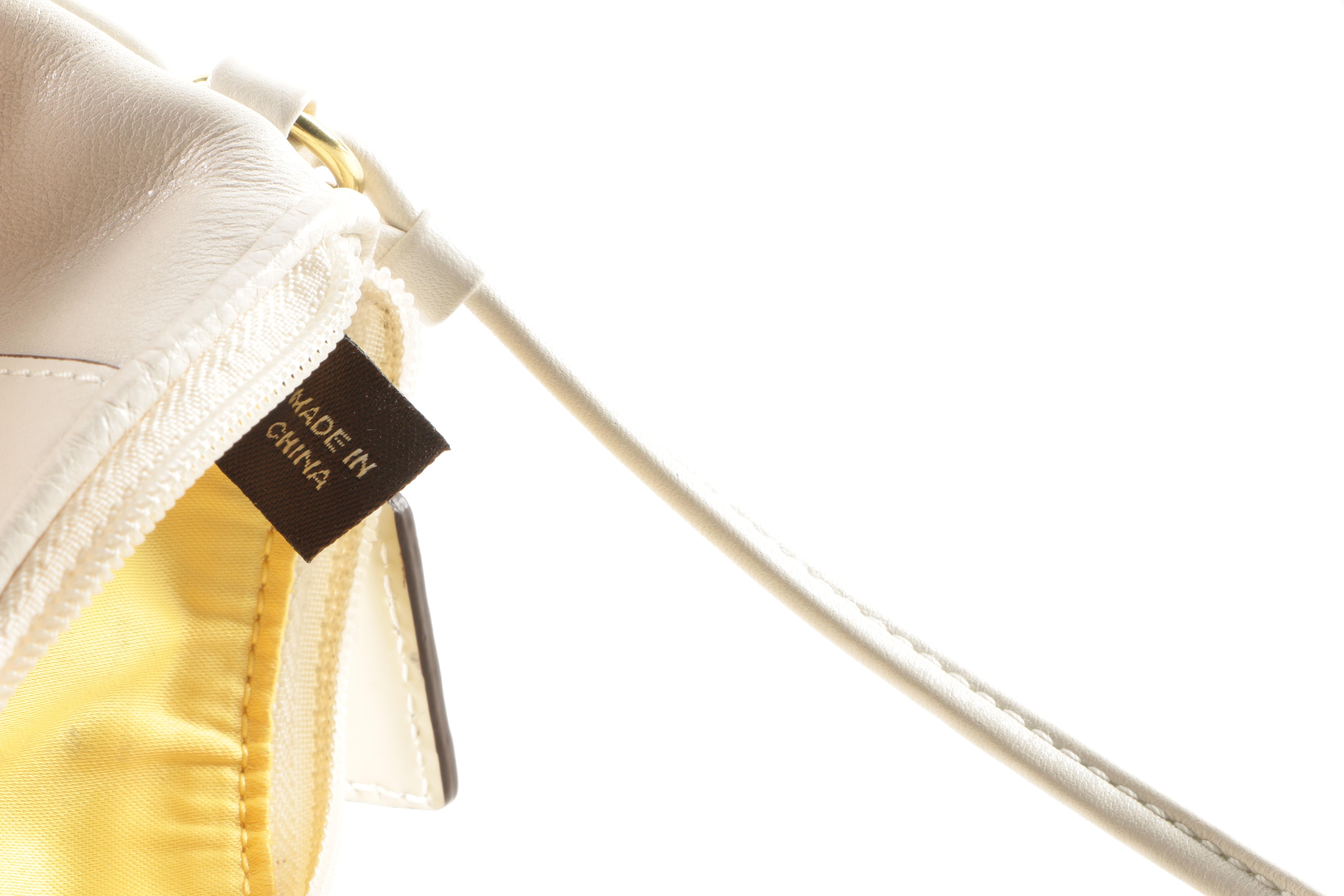 Coach White Leather Wallet and Coin Purse