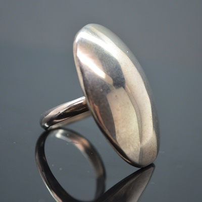 Contemporary Sterling Silver Ring