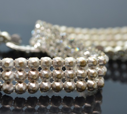 Art Deco Accessocraft Rhinestone Wrap Bracelet