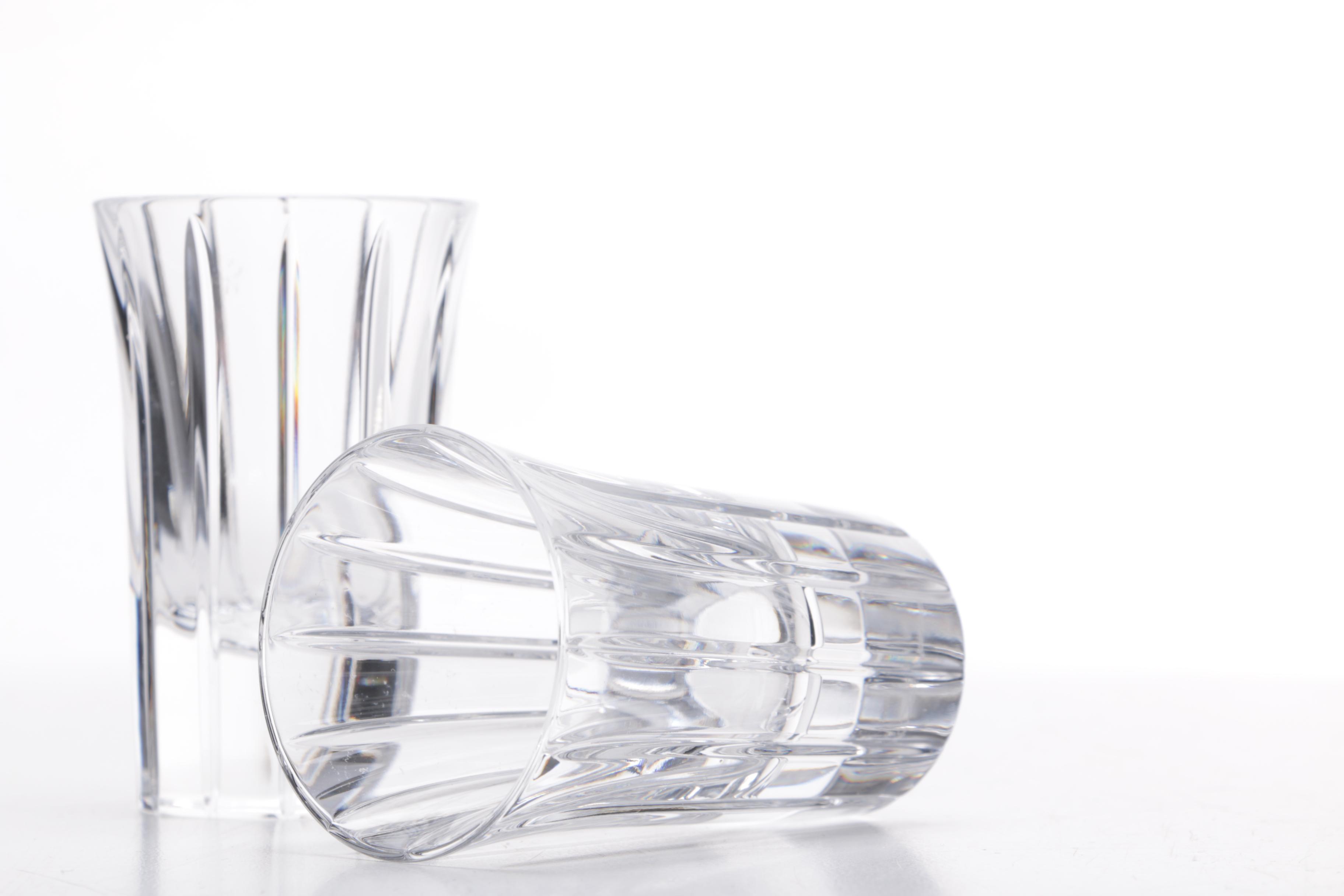 Mottahedeh Ceramic Bowl, Shot Glasses and a Glass Dish