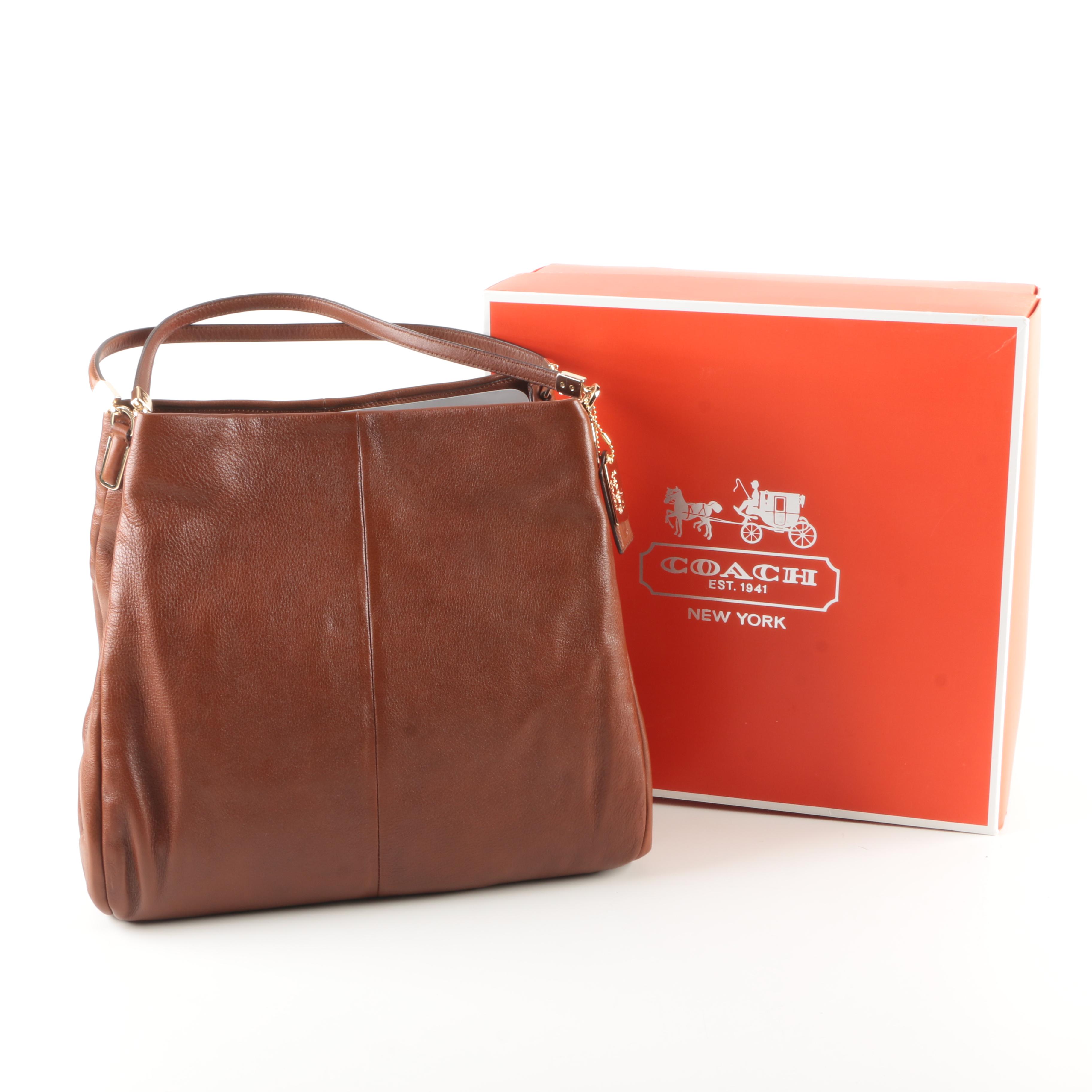 Coach Madison Chestnut Leather Phoebe Handbag