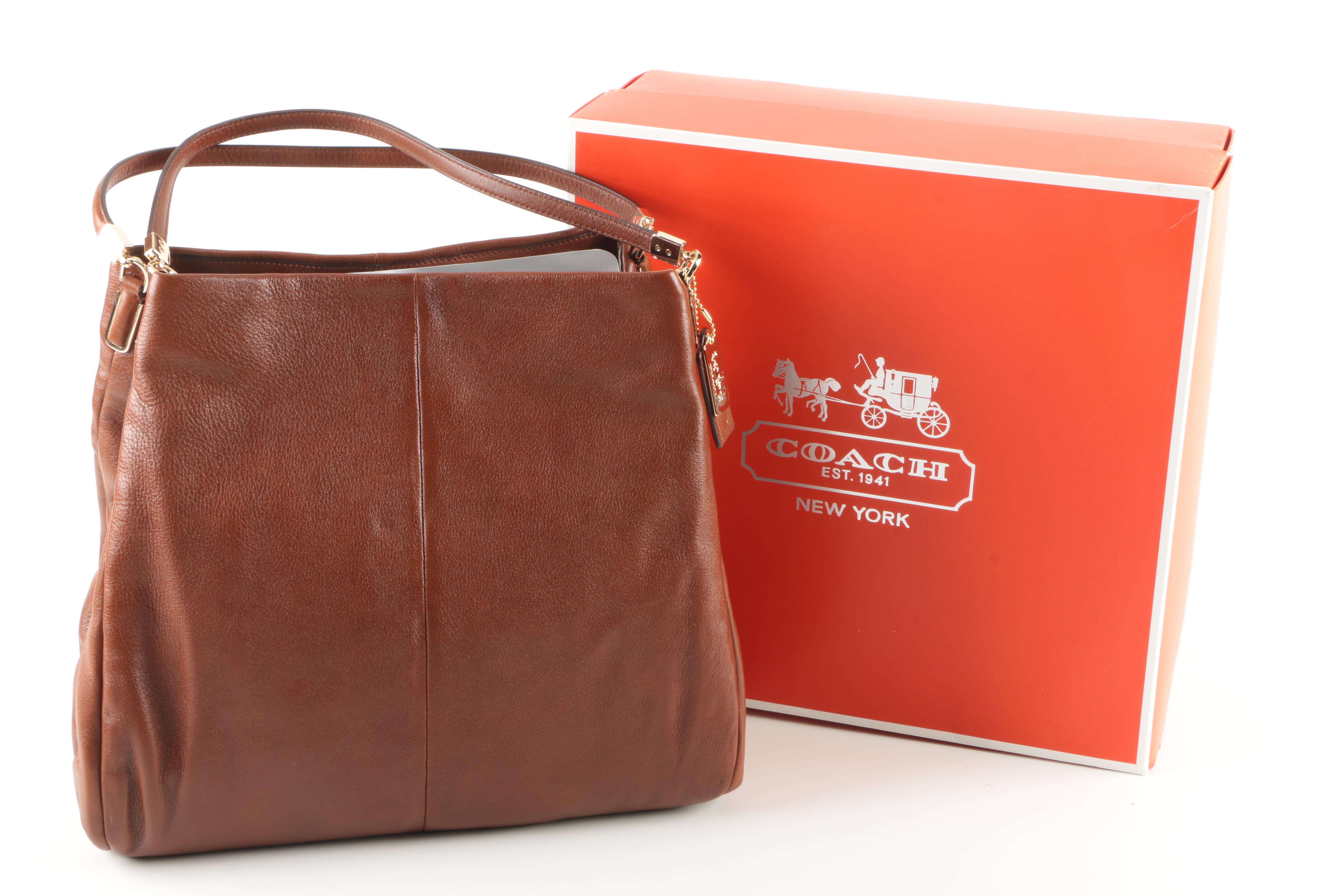 Coach Madison Chestnut Leather Phoebe Handbag