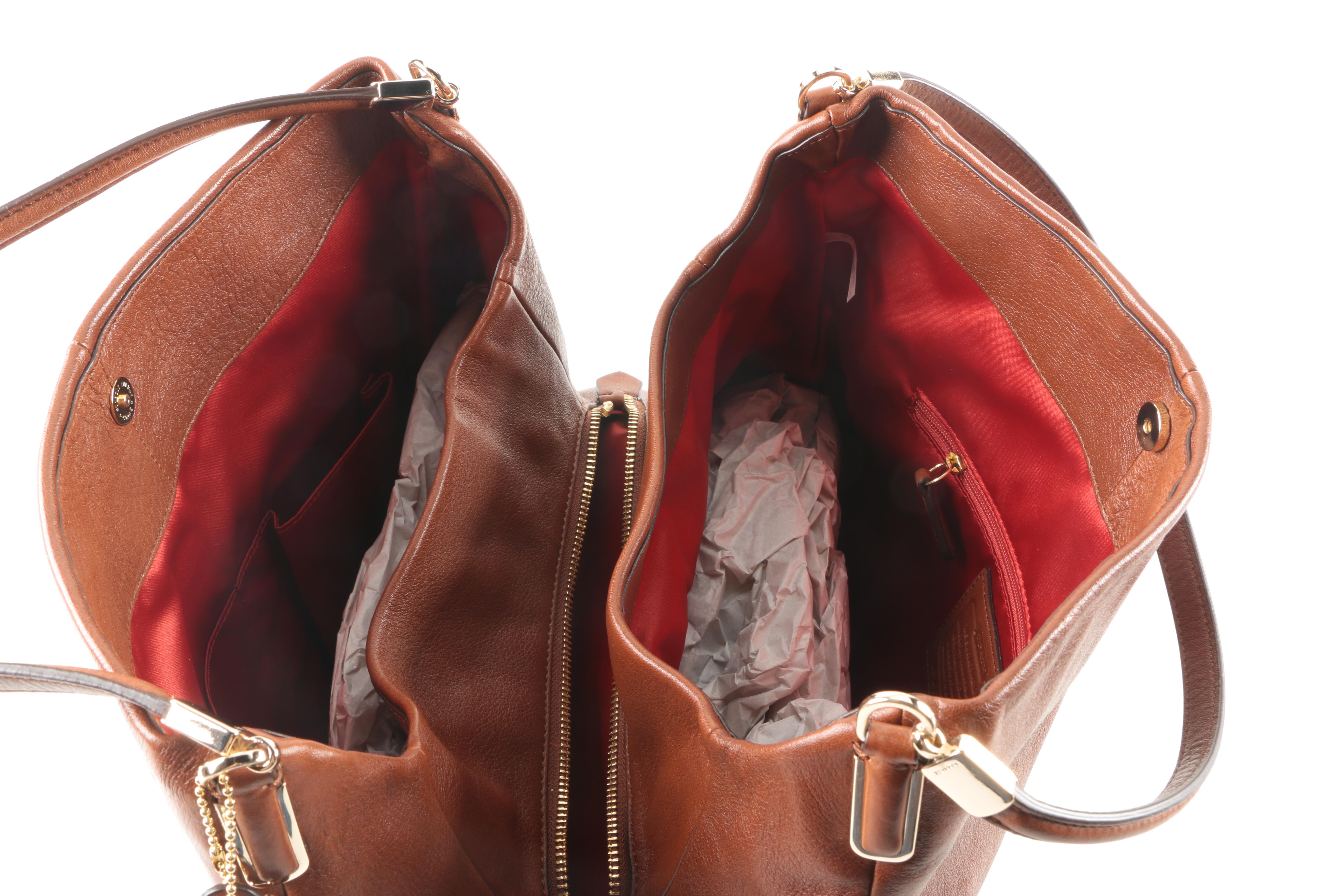 Coach Madison Chestnut Leather Phoebe Handbag