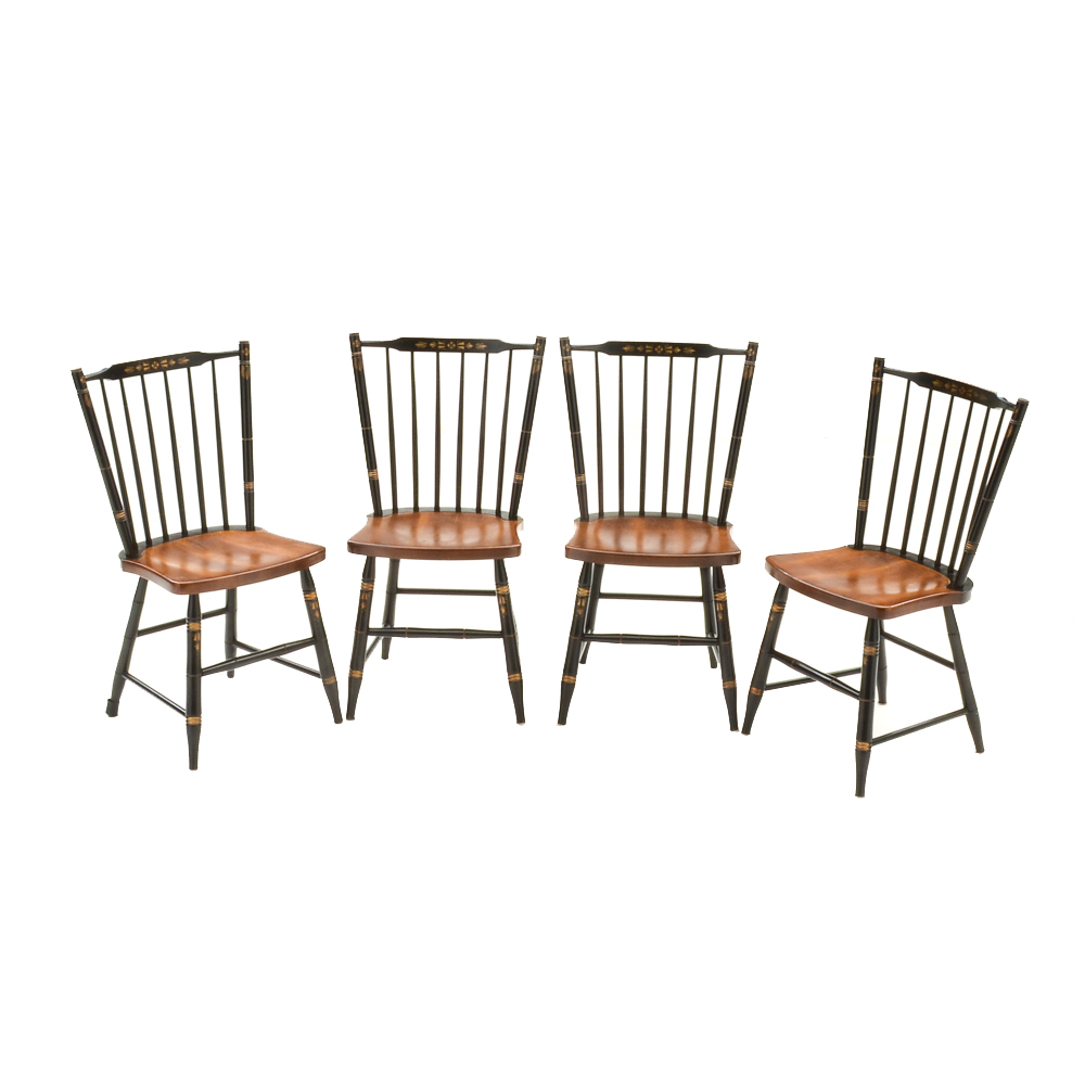 Four Hitchcock Dining Chairs
