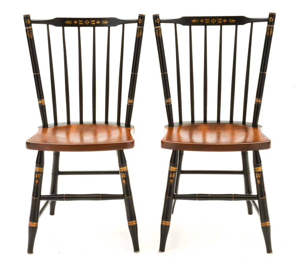 Four Hitchcock Dining Chairs