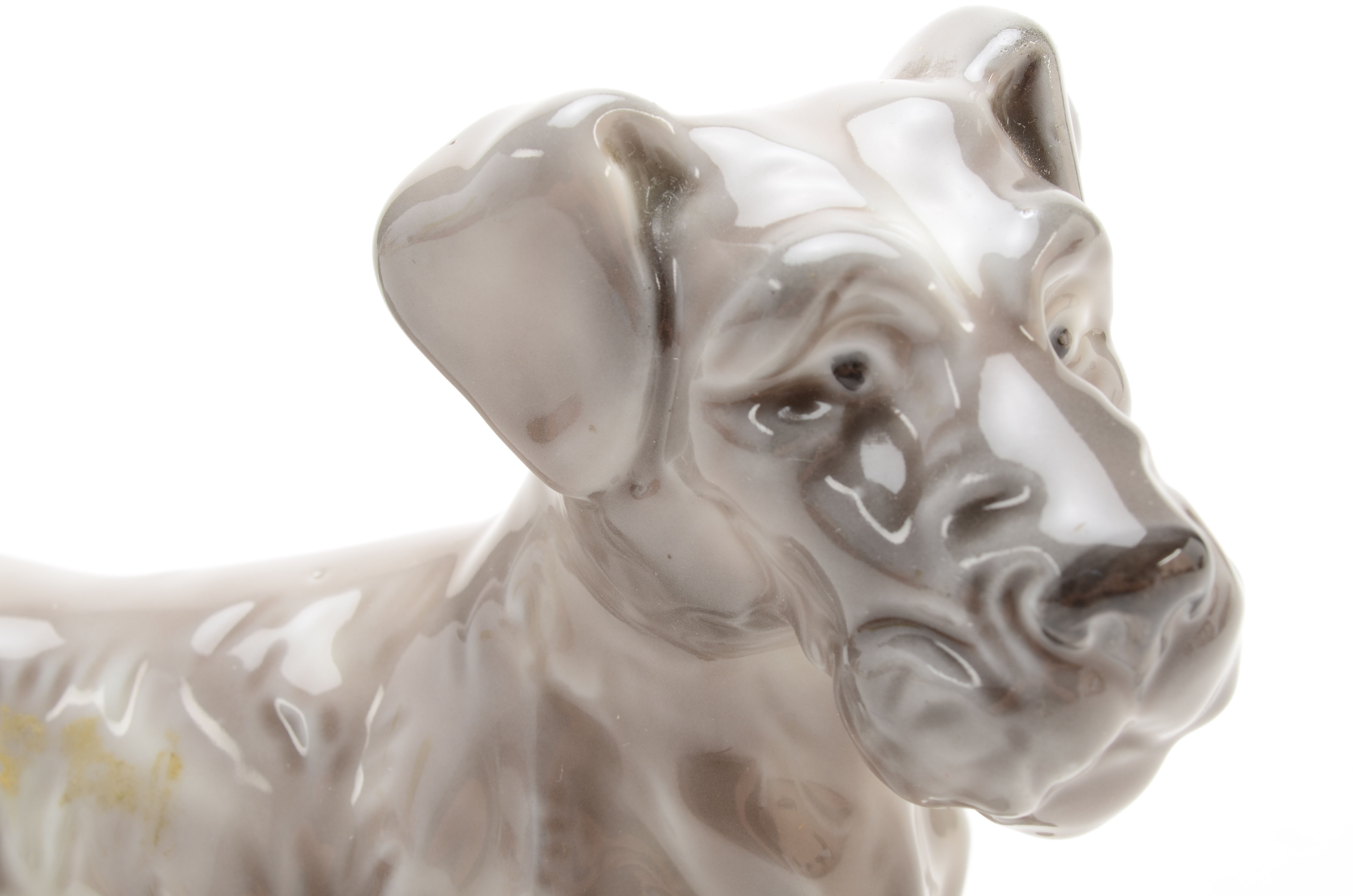 Porcelain Figurine of a Terrier Dog