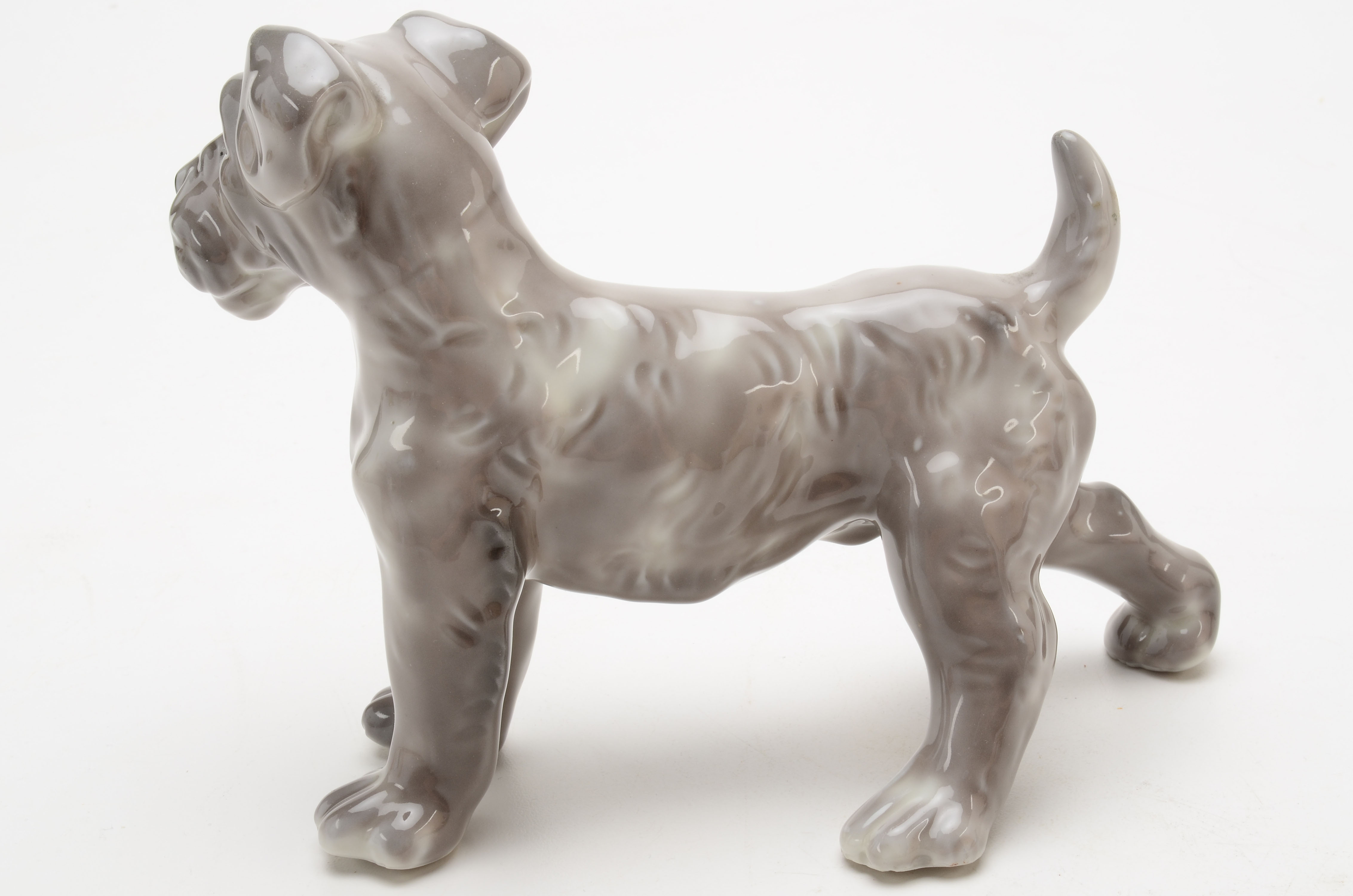 Porcelain Figurine of a Terrier Dog