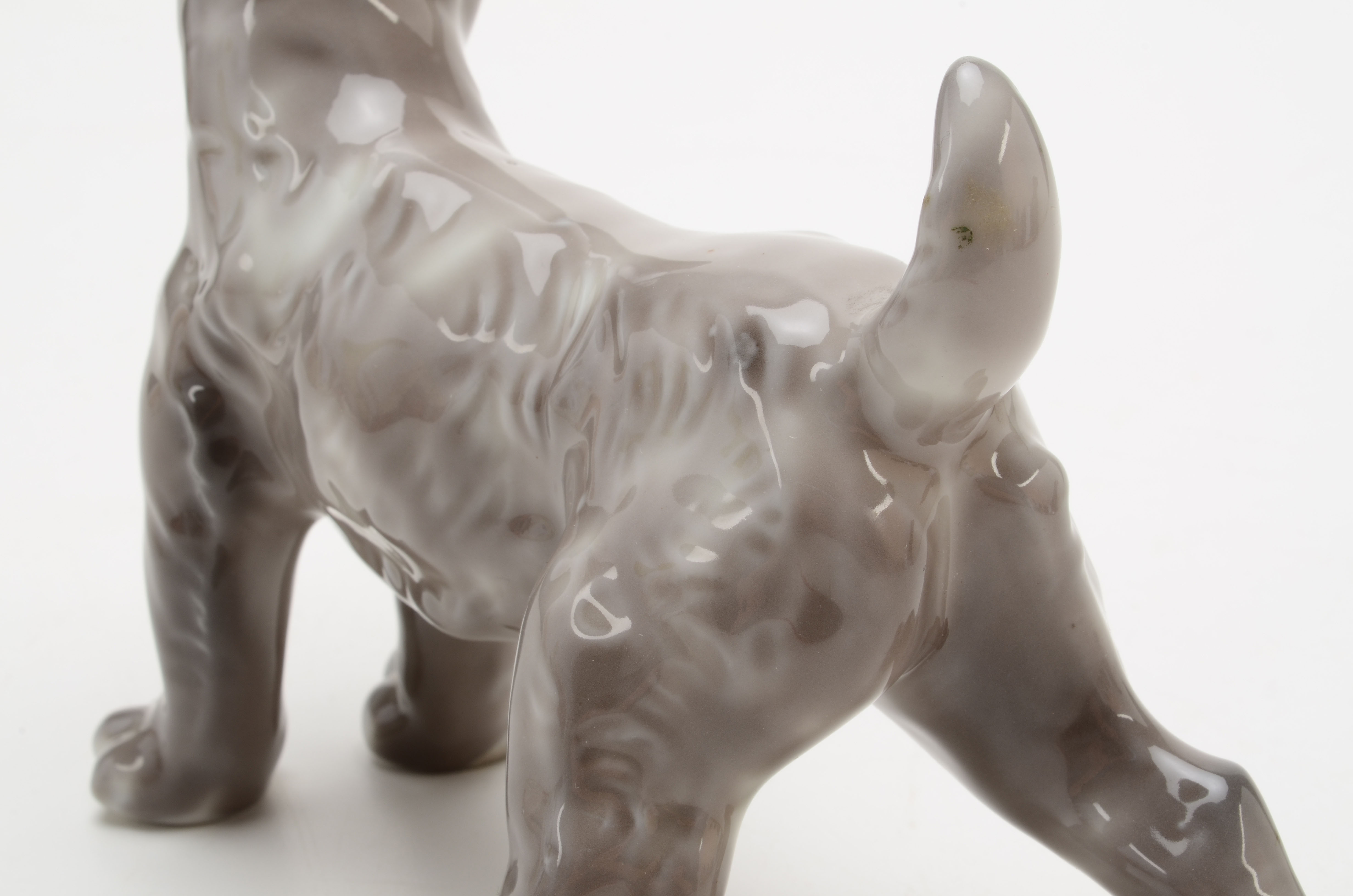 Porcelain Figurine of a Terrier Dog