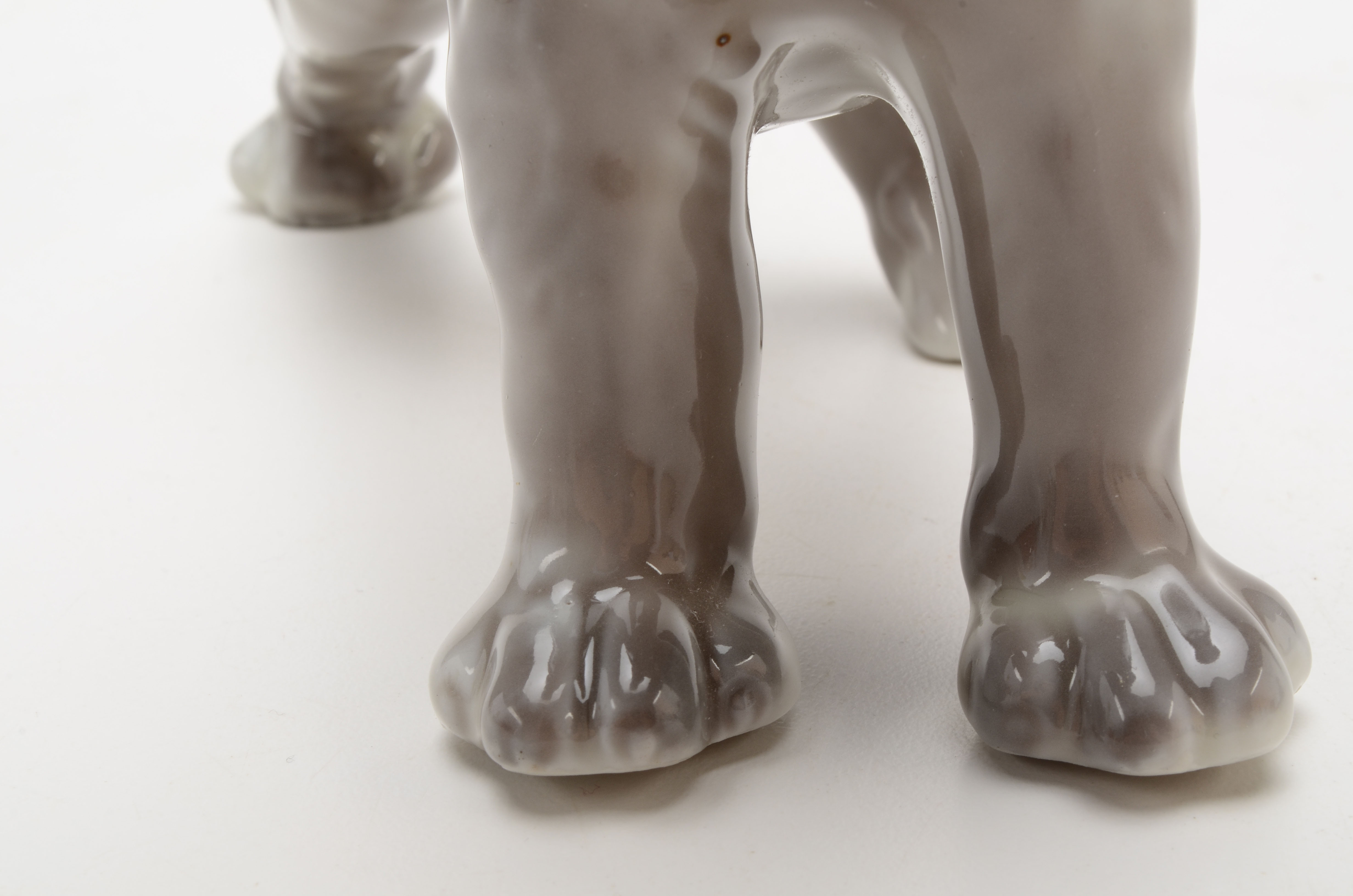 Porcelain Figurine of a Terrier Dog