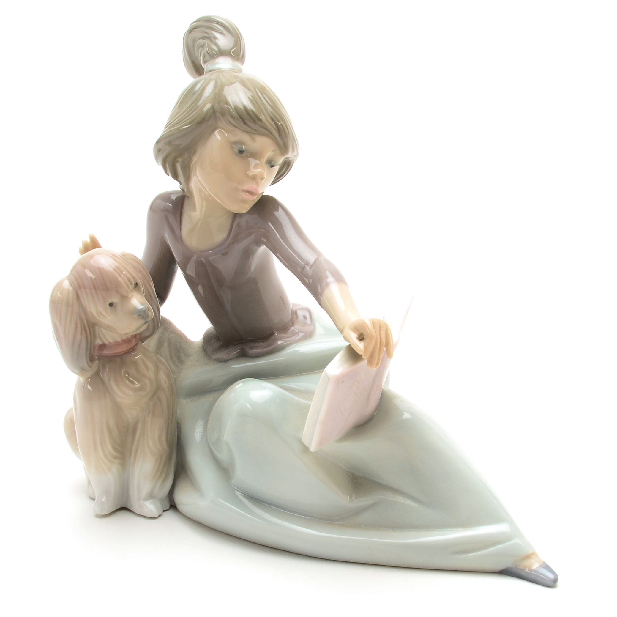 Lladro Porcelain Figurine "A Lesson Shared"