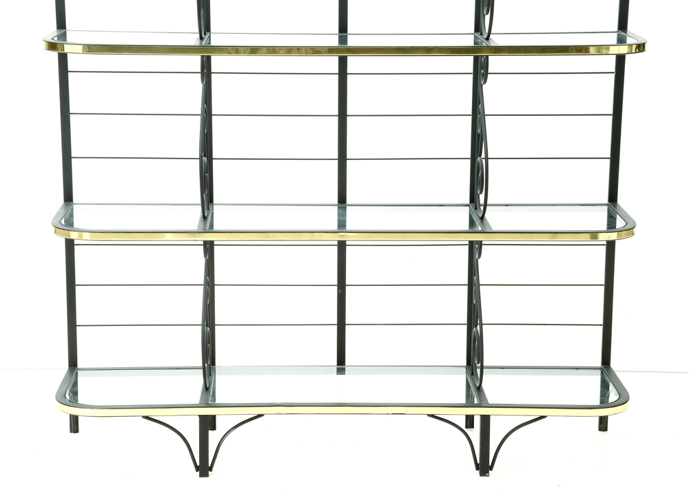 Bakers Rack with Glass Shelves