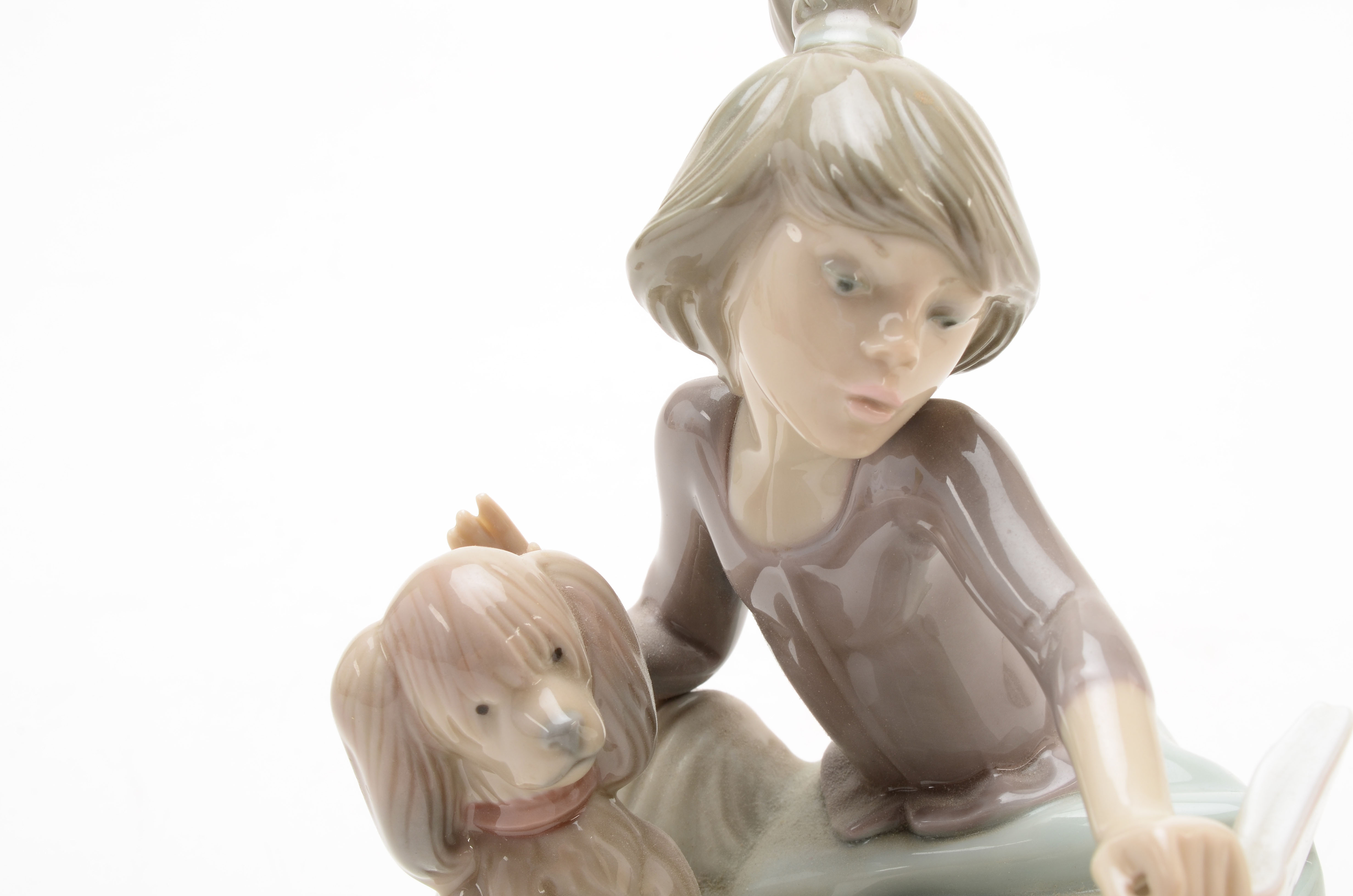 Lladro Porcelain Figurine "A Lesson Shared"