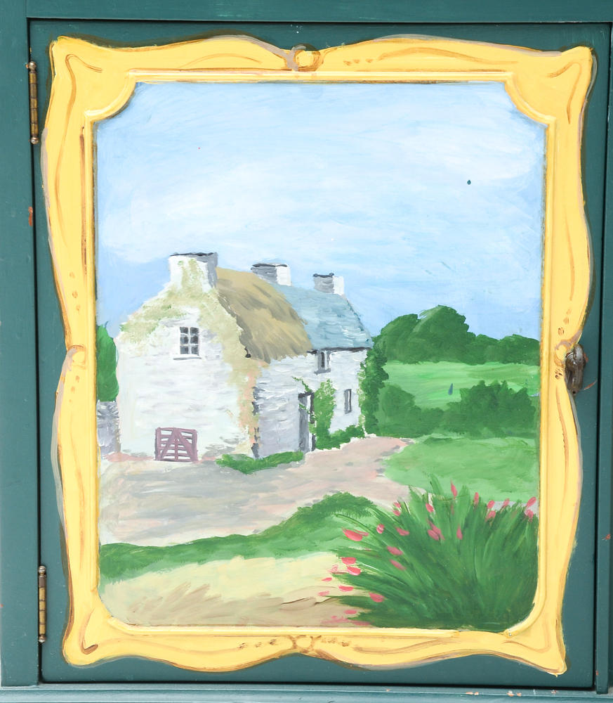 Decoratively Painted Brickwede Brothers Sideboard