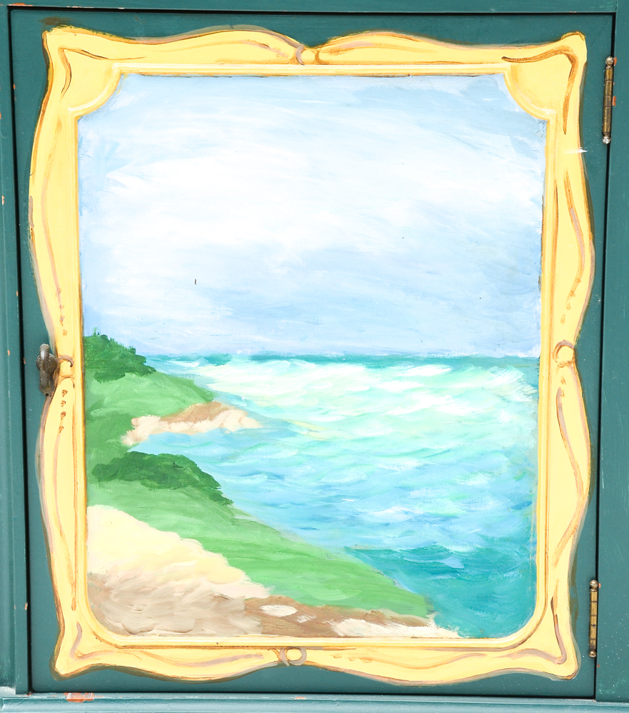 Decoratively Painted Brickwede Brothers Sideboard