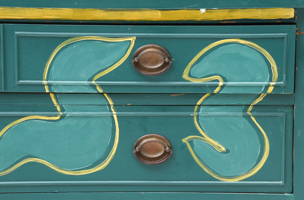Decoratively Painted Brickwede Brothers Sideboard