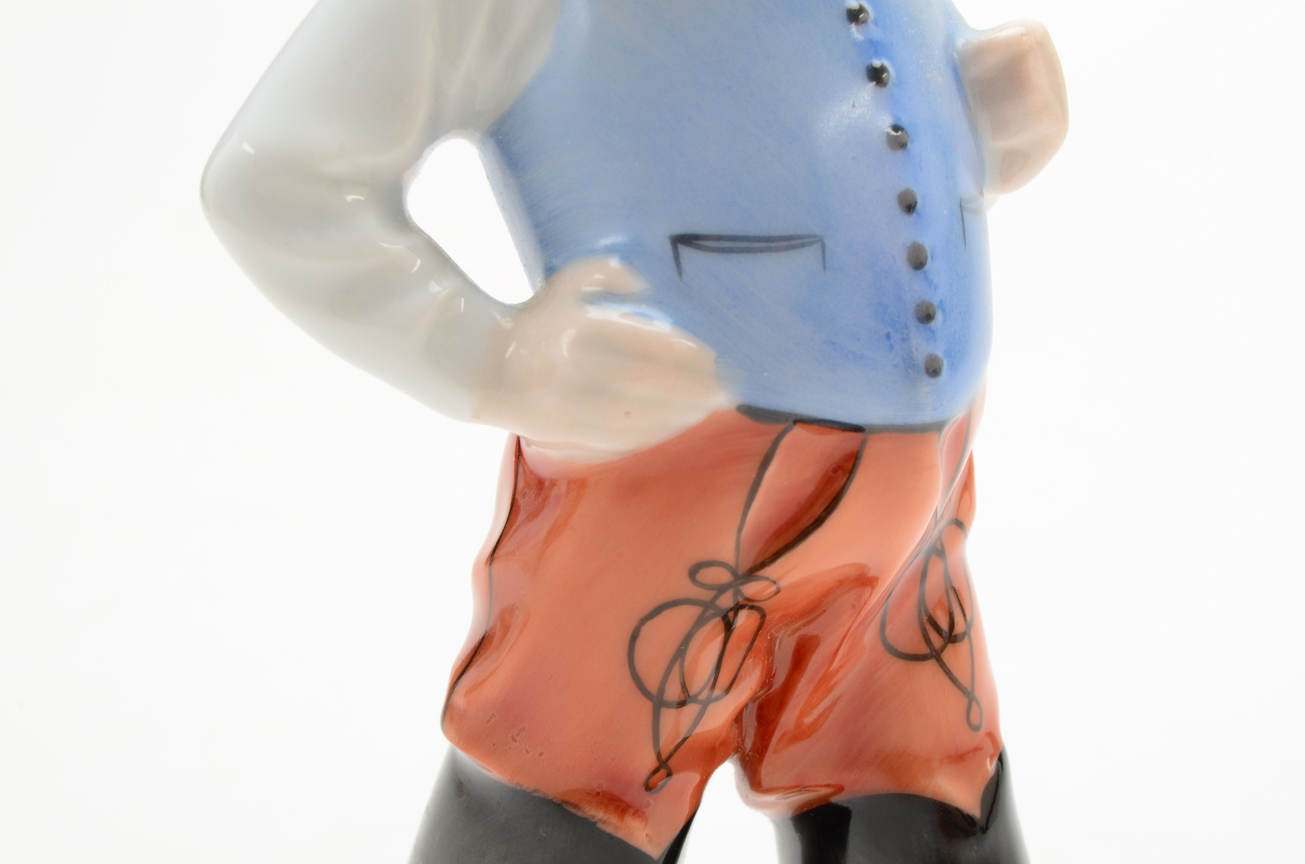 Herend Hand Painted Porcelain Figurines of a Boy and Girl