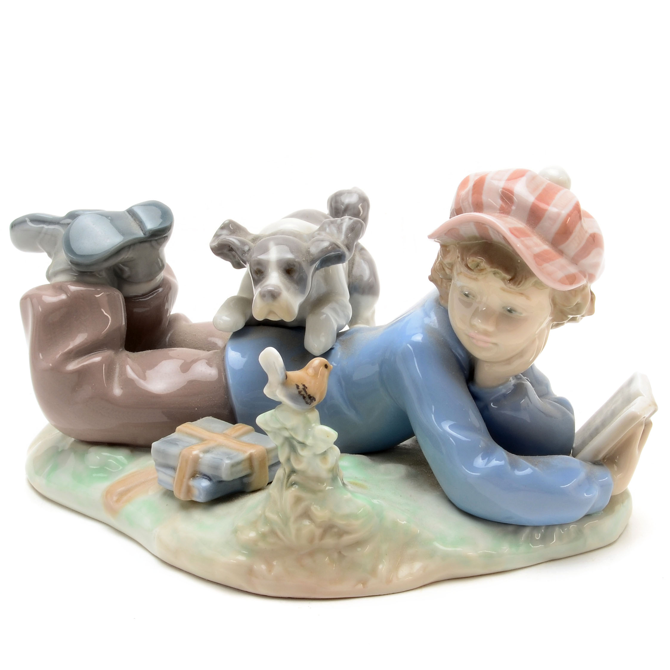 Porcelain Lladro Figurine "Study Buddies"