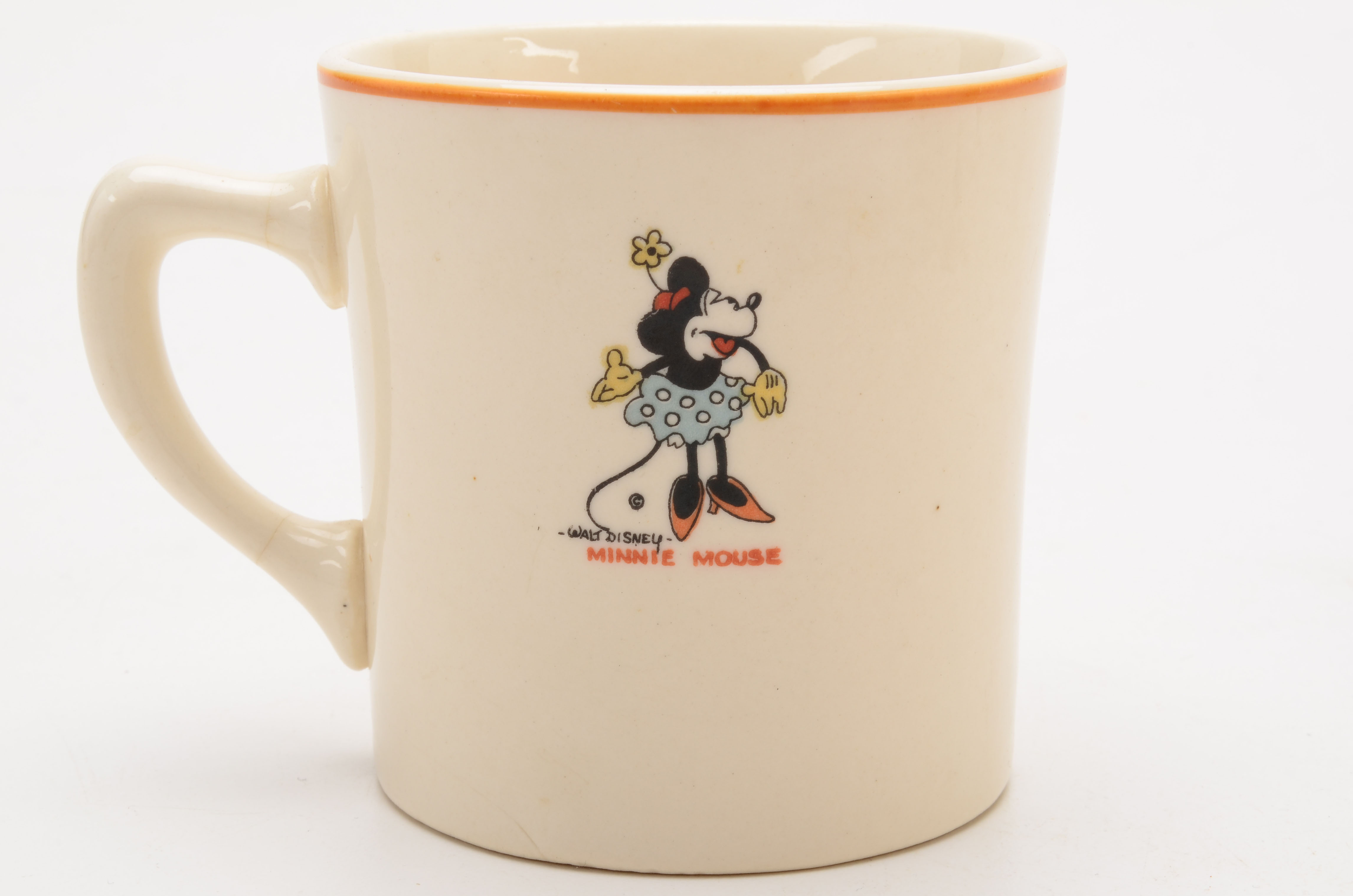 Early Disney Minnie Mouse Child's Cup and Bowl By Patriot China