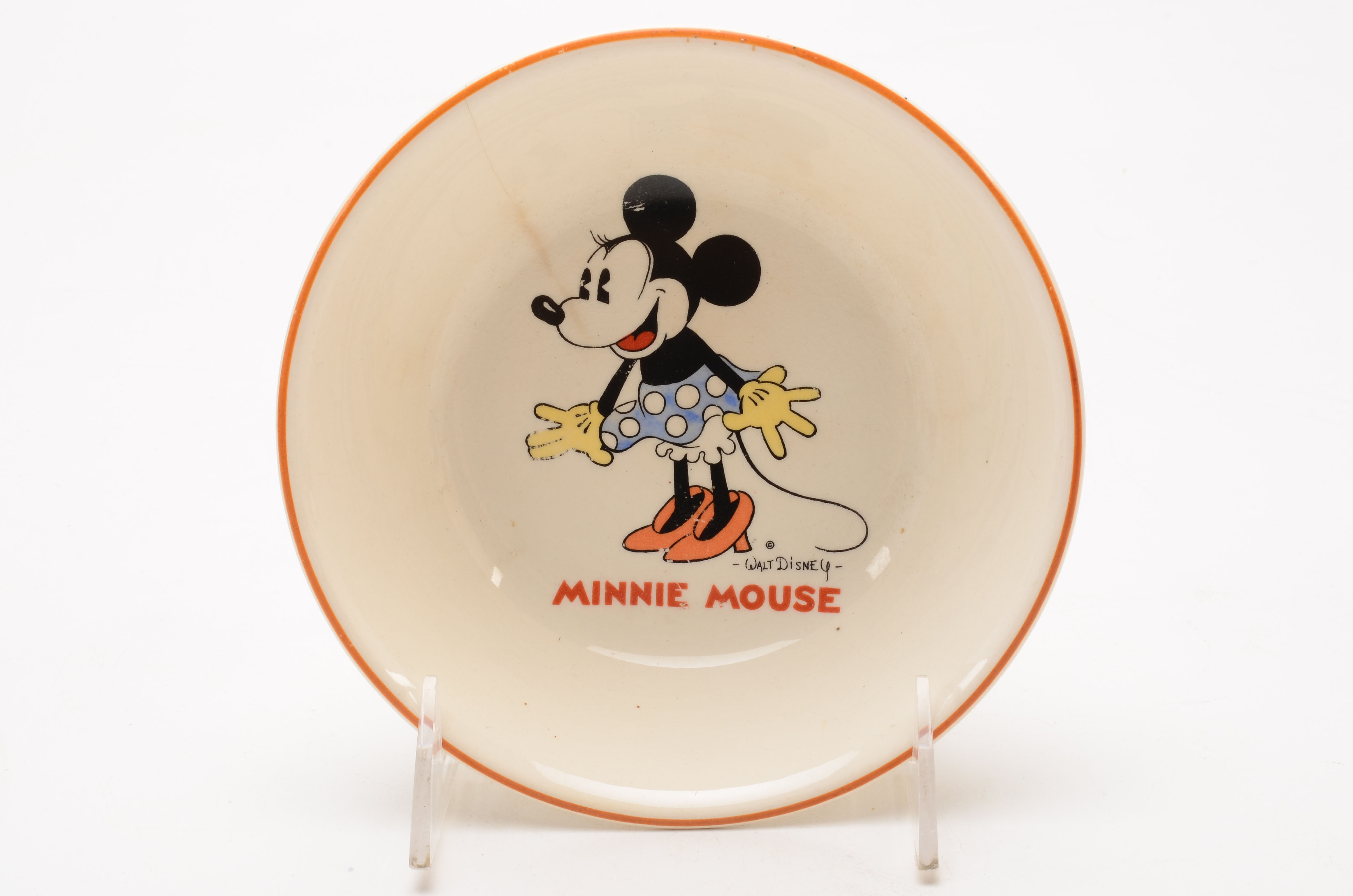 Early Disney Minnie Mouse Child's Cup and Bowl By Patriot China