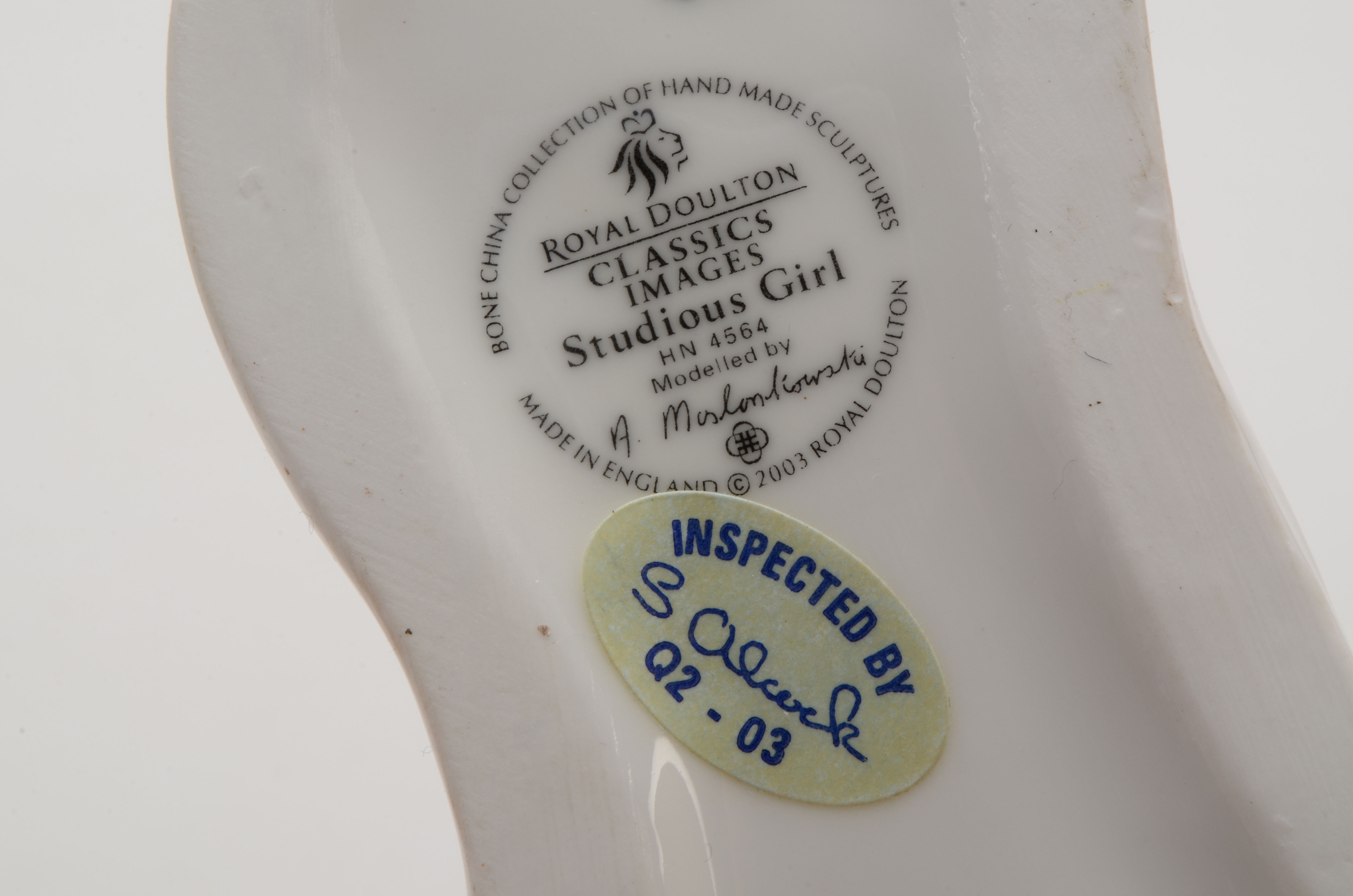 Royal Doulton Studious Girl and Studious Boy Figurines