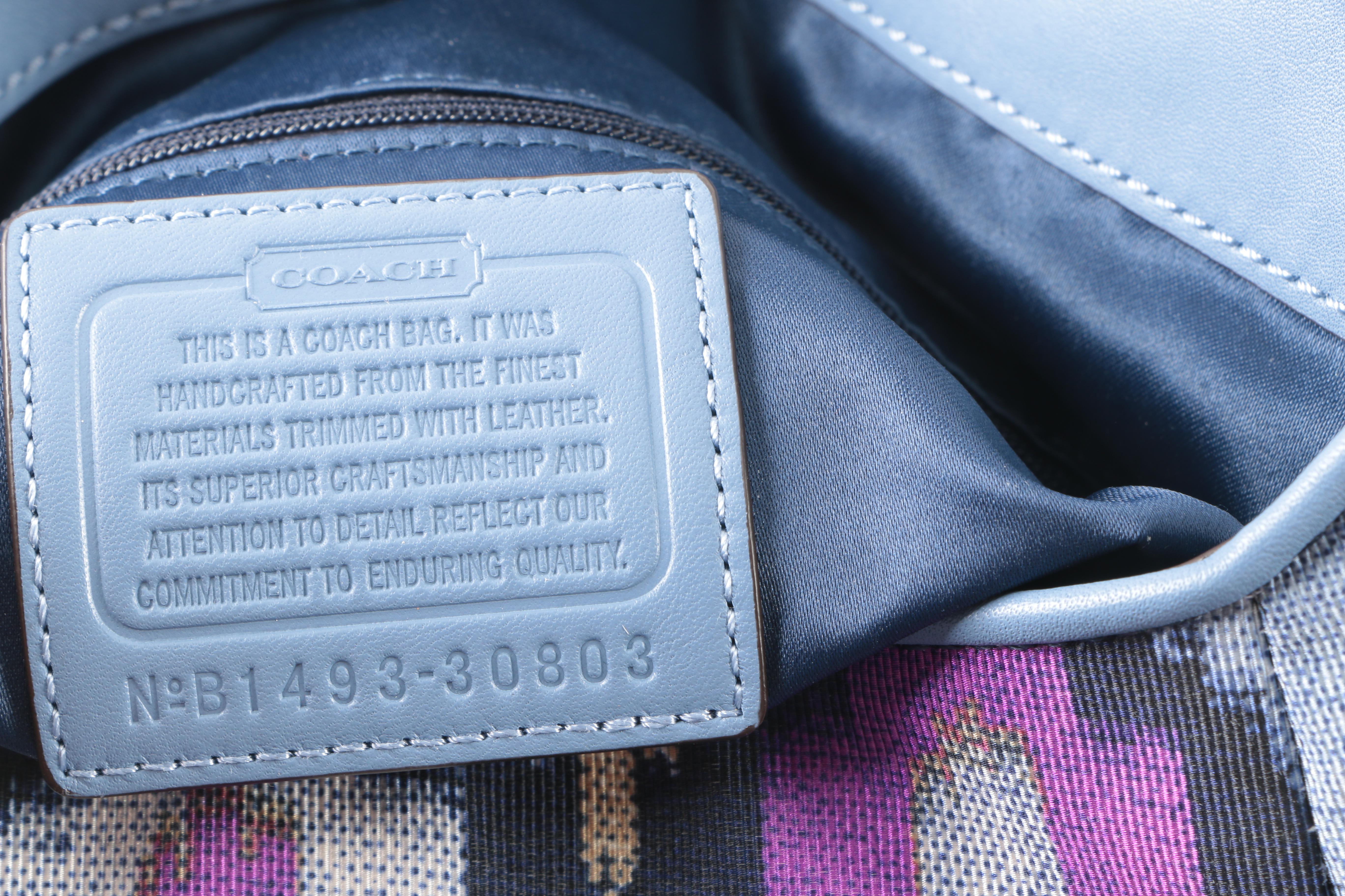 Coach Ikat Print Canvas Phoebe Shoulder Bag