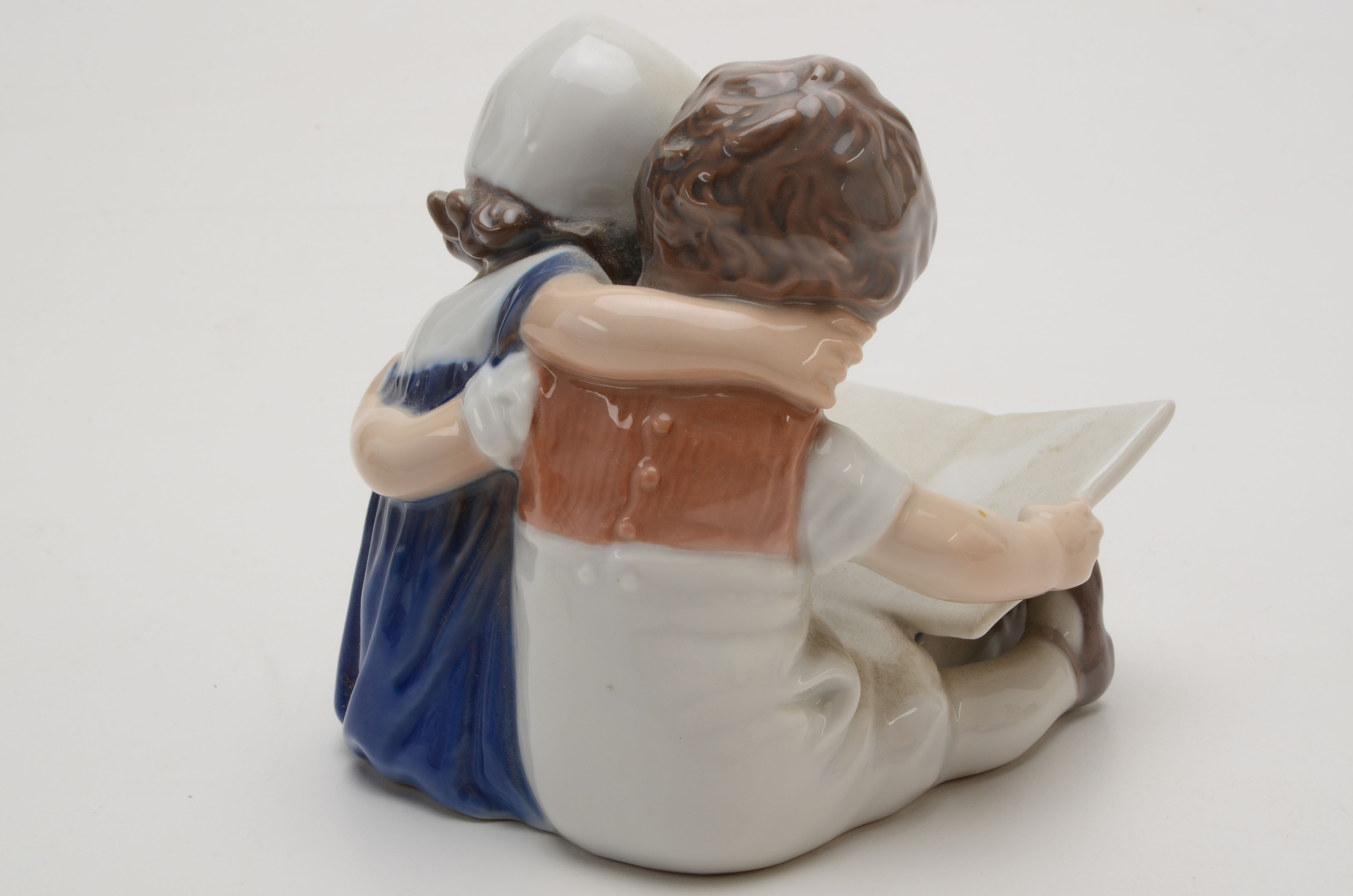 Bing and Grondahl Porcelain Figurines of Children Reading Books