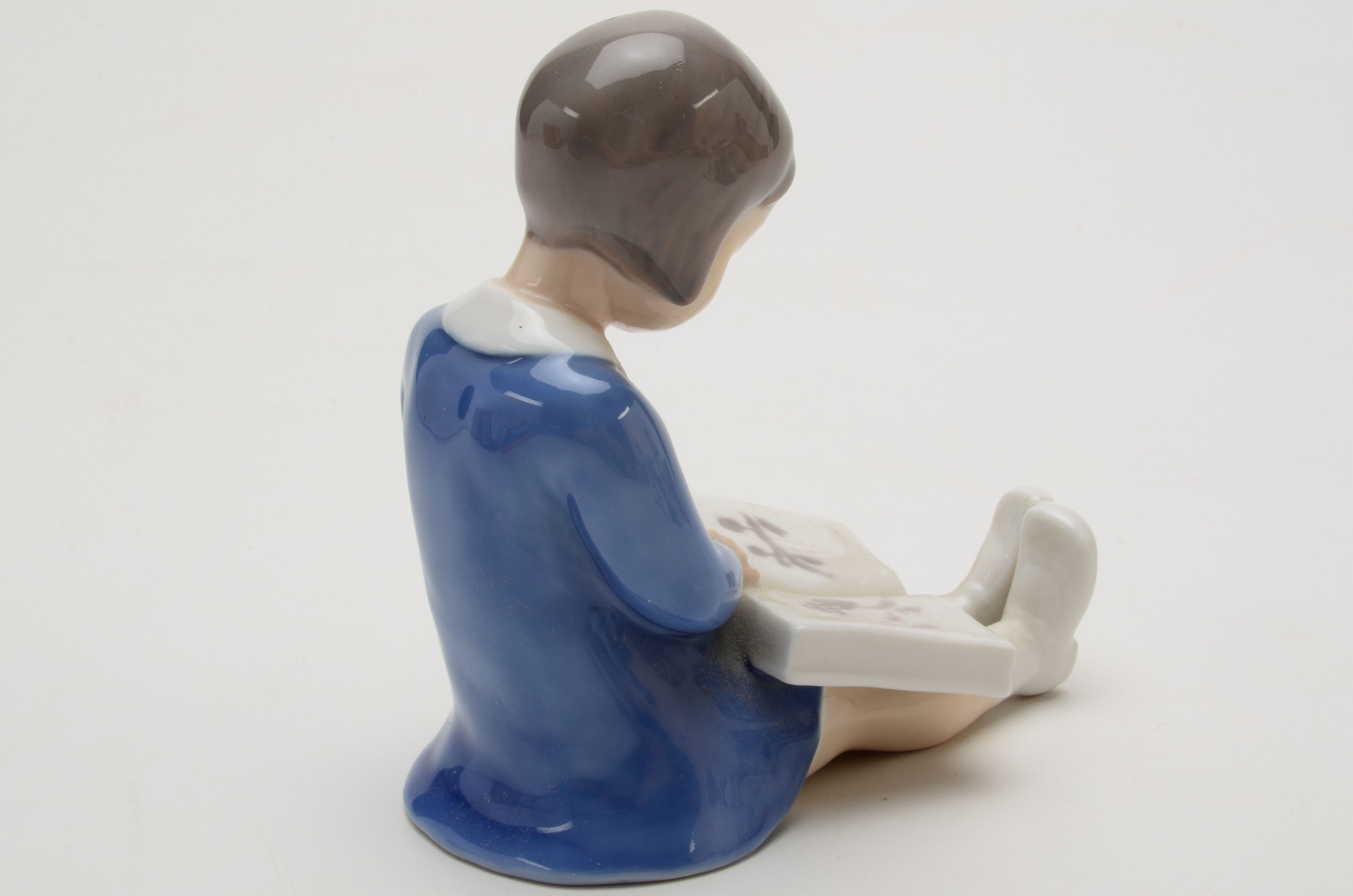 Bing and Grondahl Porcelain Figurines of Children Reading Books