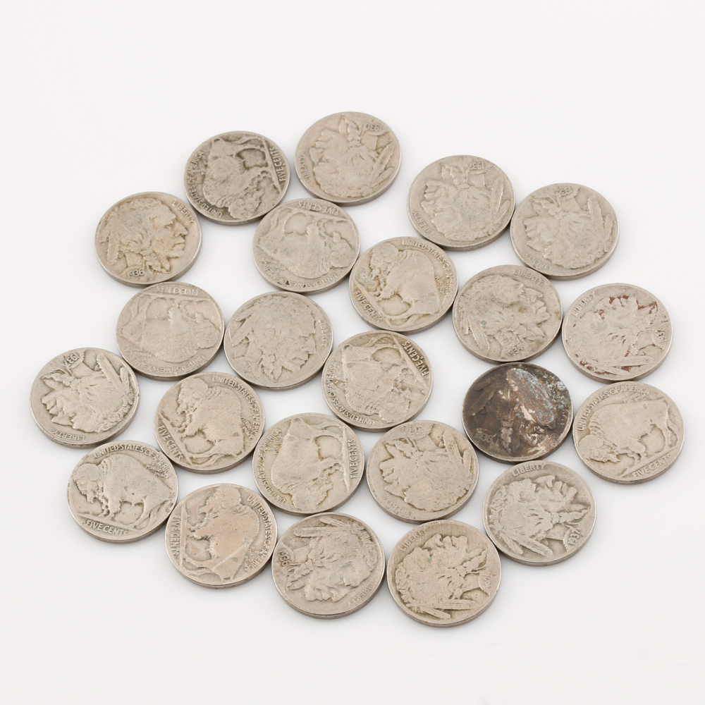 Twenty-Three Buffalo Nickels