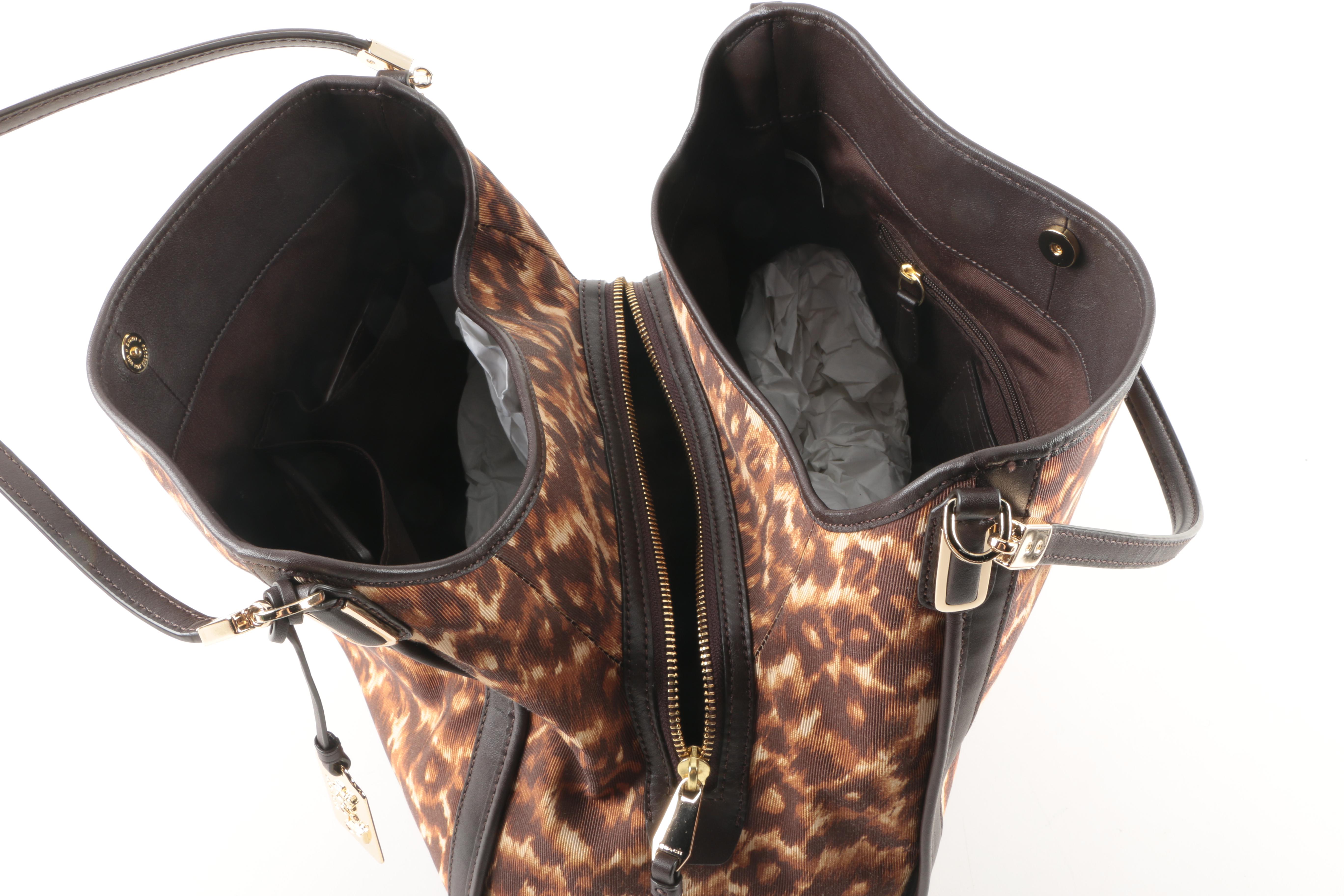 Coach Phoebe With Accessories In Ocelot Print