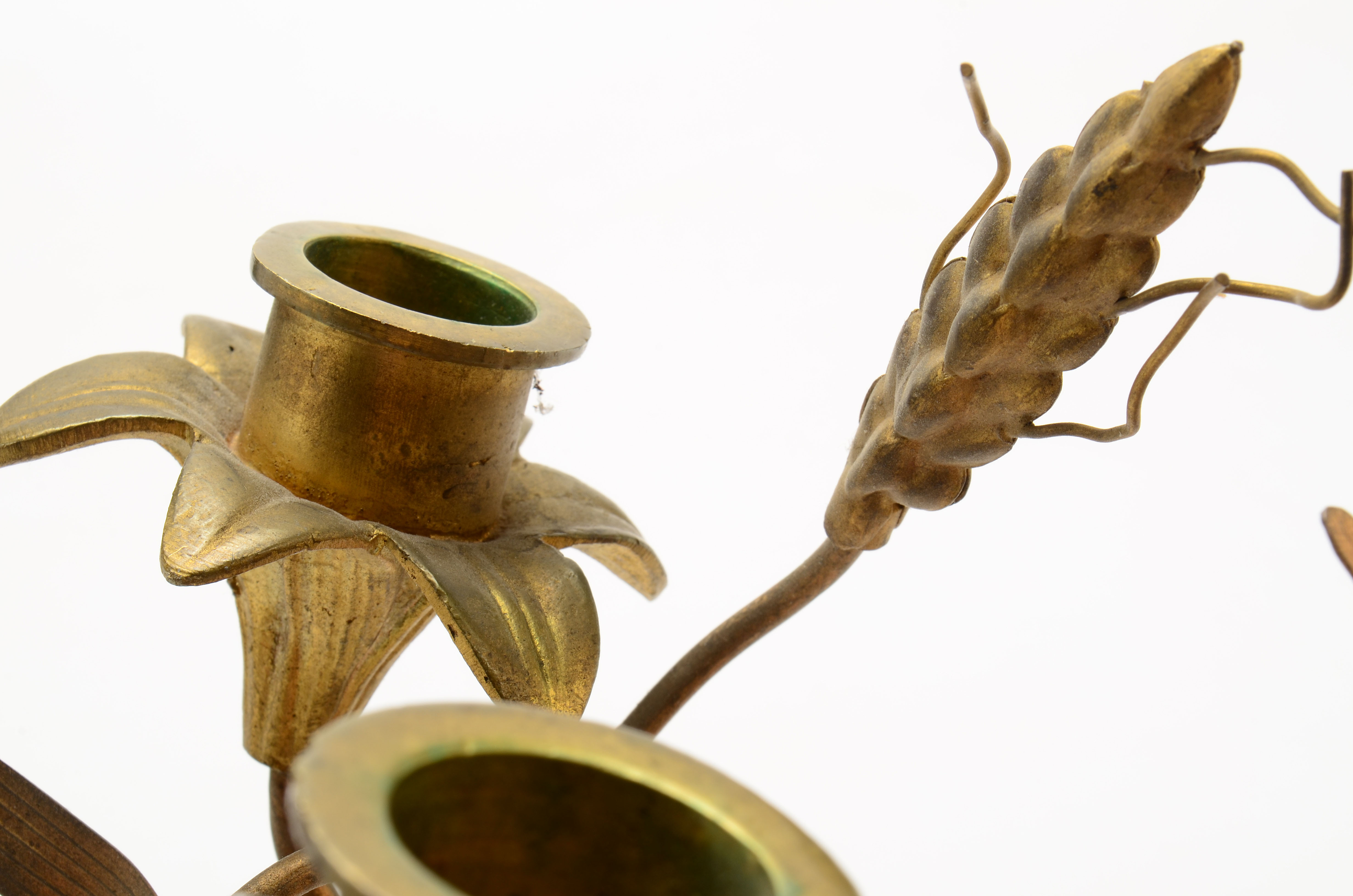 Italian Style Gilded Metal Wall Sconces