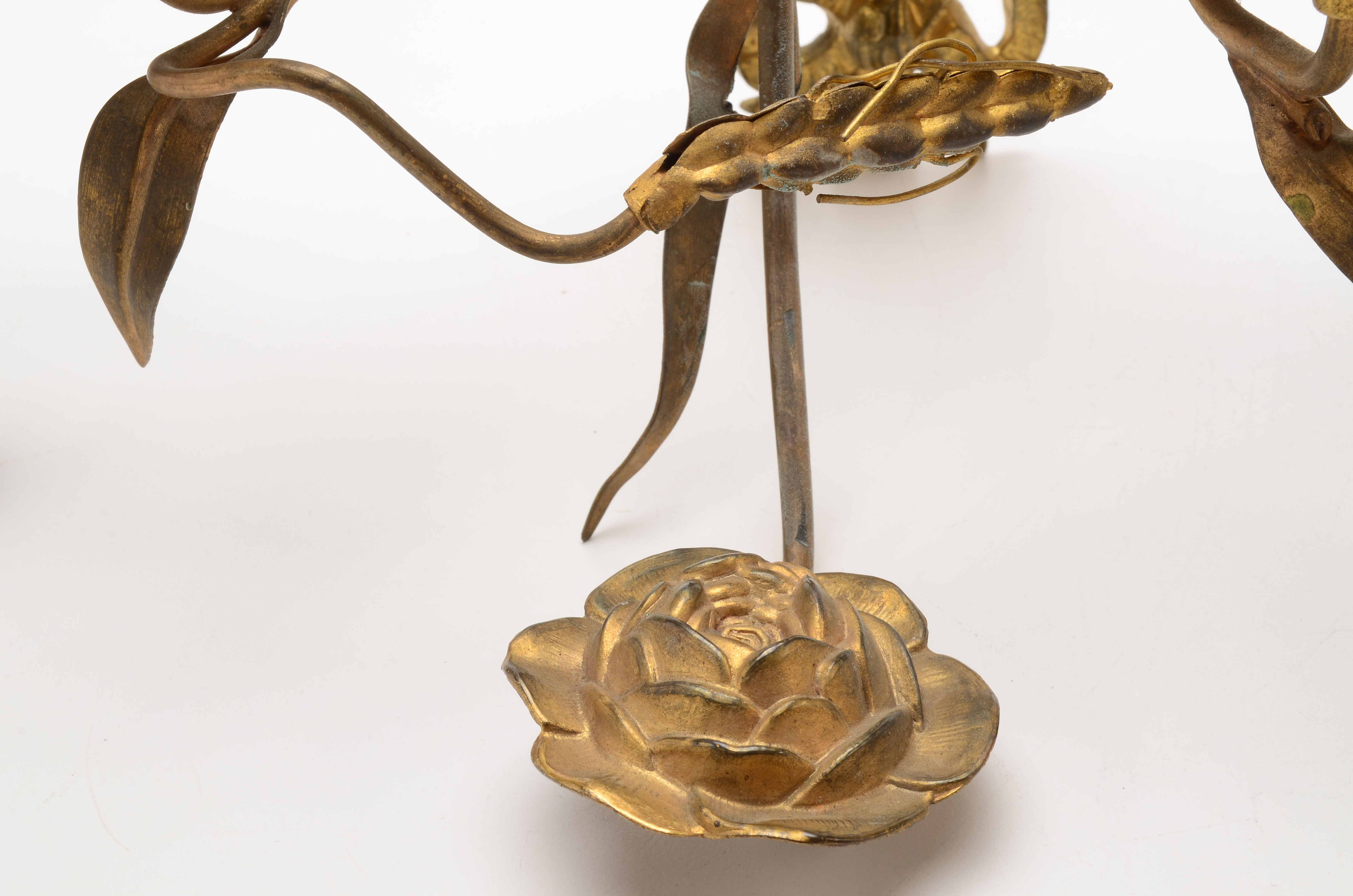 Italian Style Gilded Metal Wall Sconces