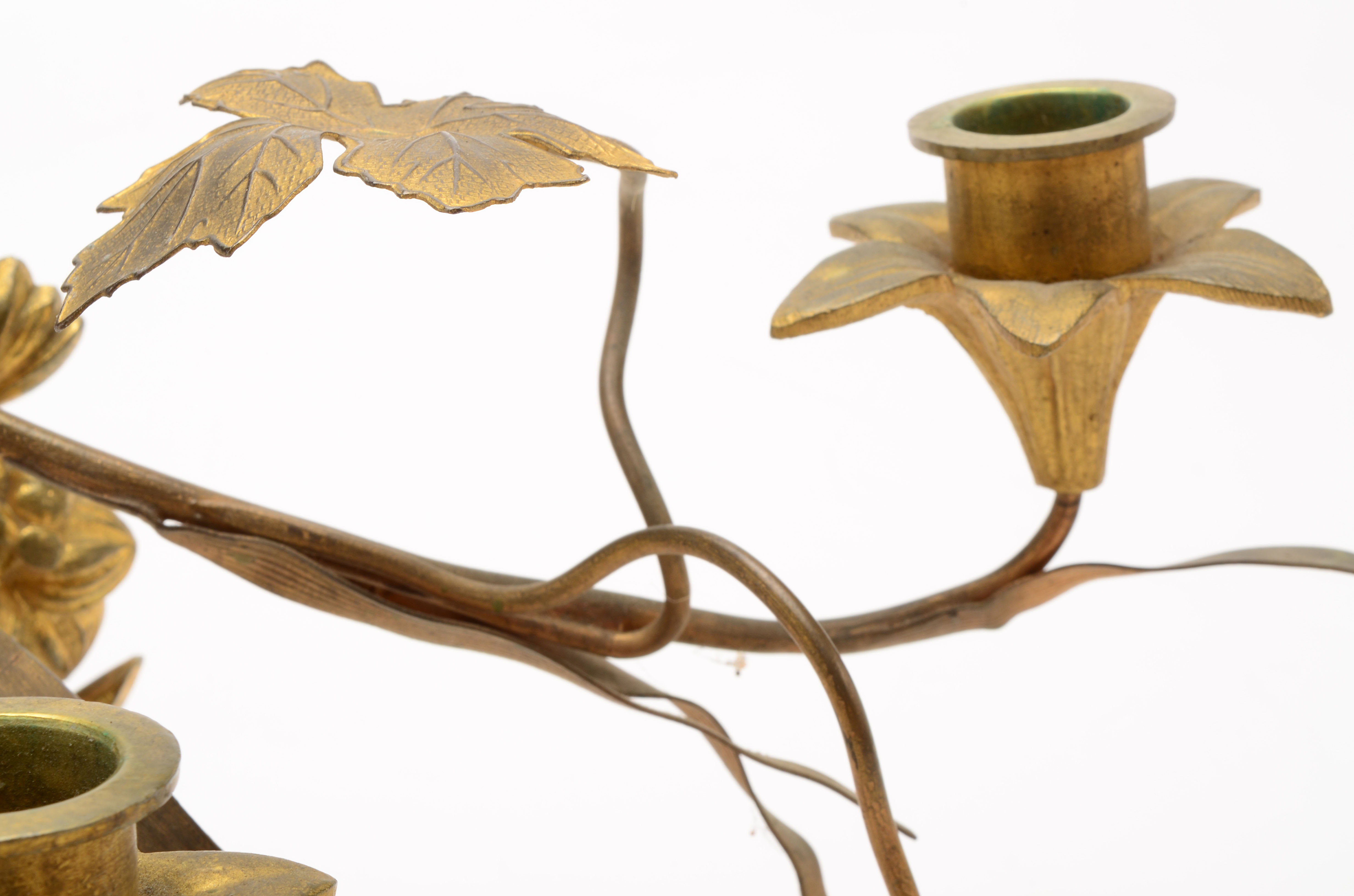 Italian Style Gilded Metal Wall Sconces