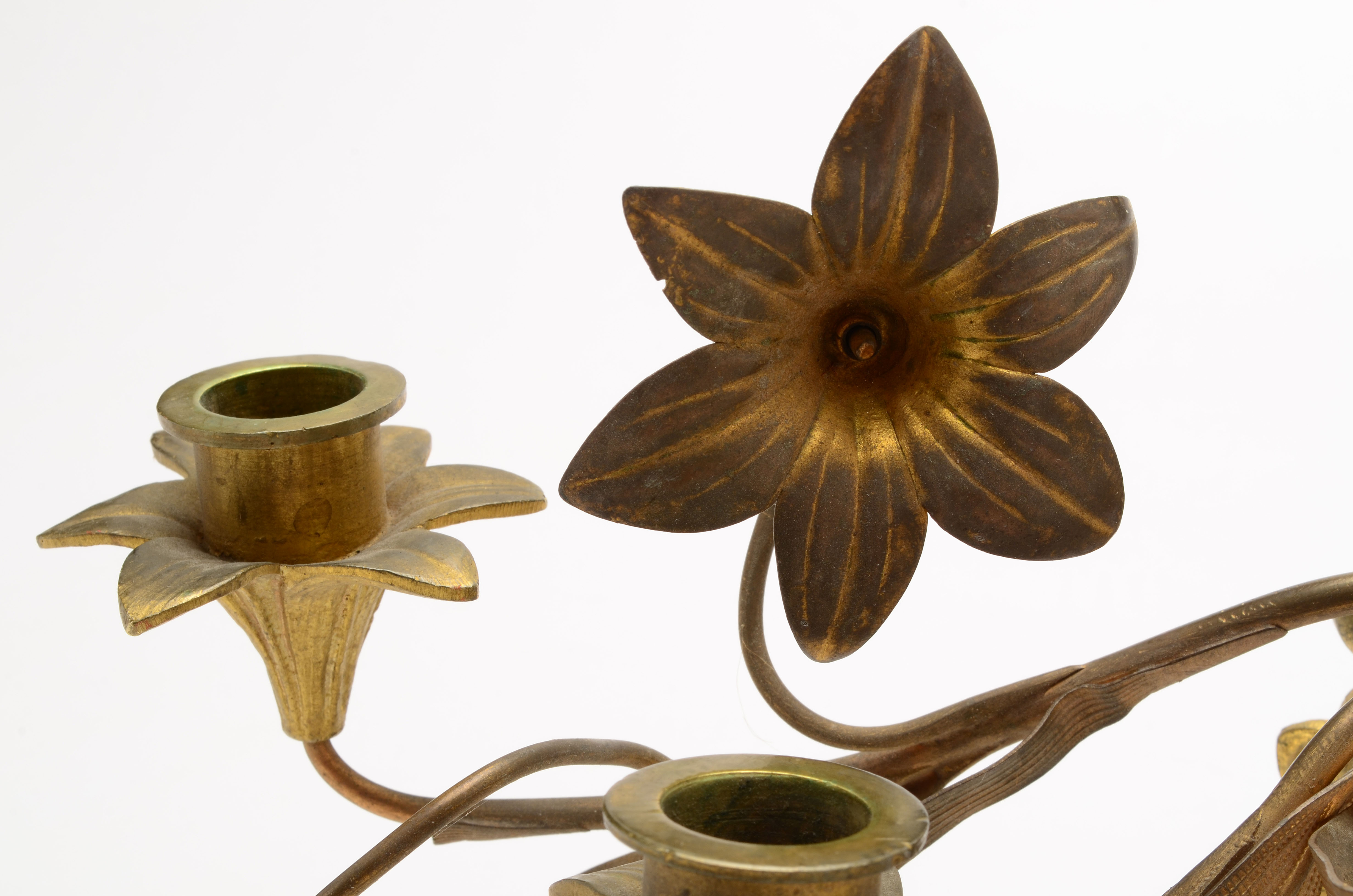 Italian Style Gilded Metal Wall Sconces