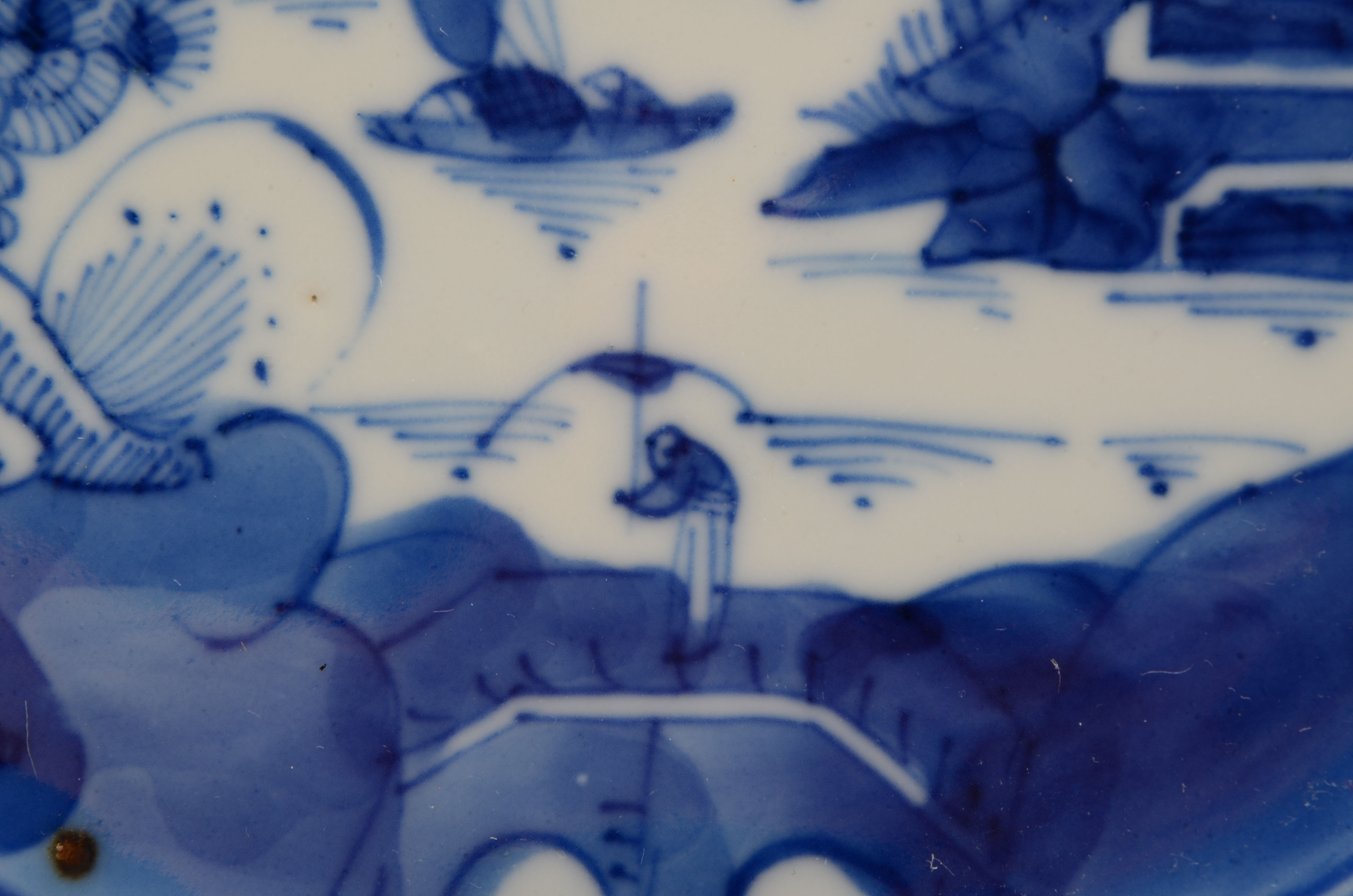 Chinese Blue and White Porcelain Dessert Plates