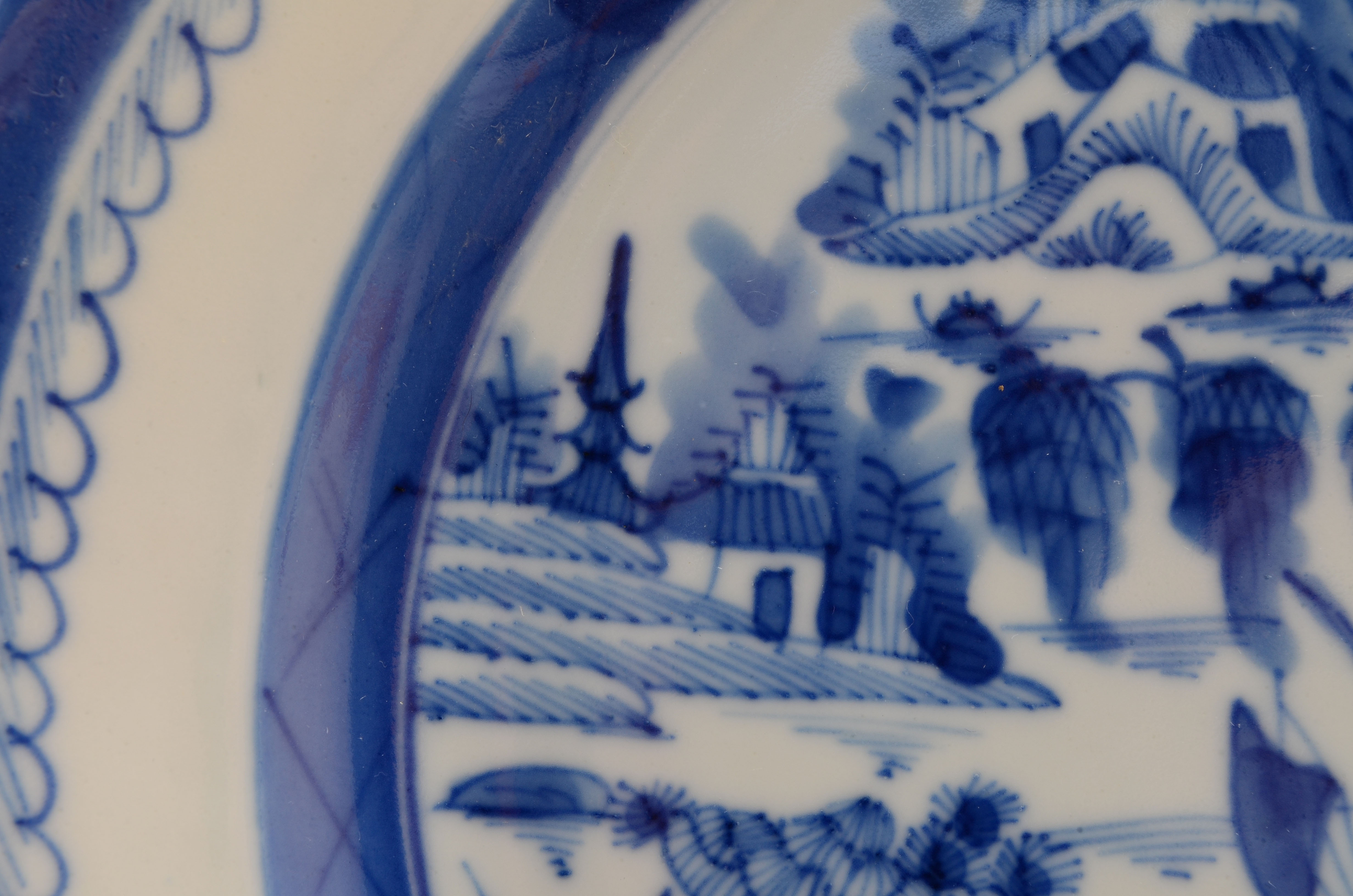 Chinese Blue and White Porcelain Dessert Plates