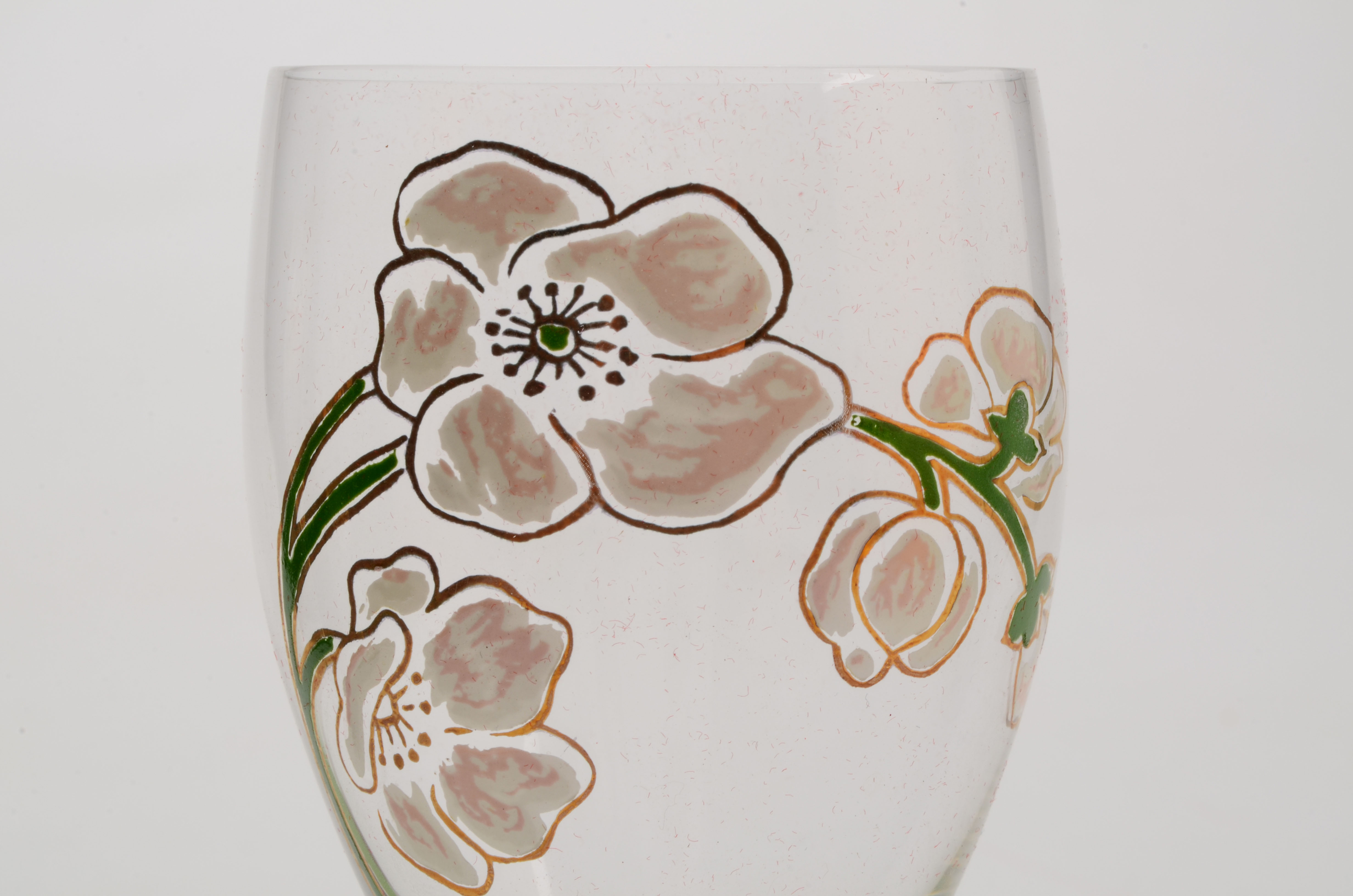 Set of Perrier Jouet French Champagne Glasses