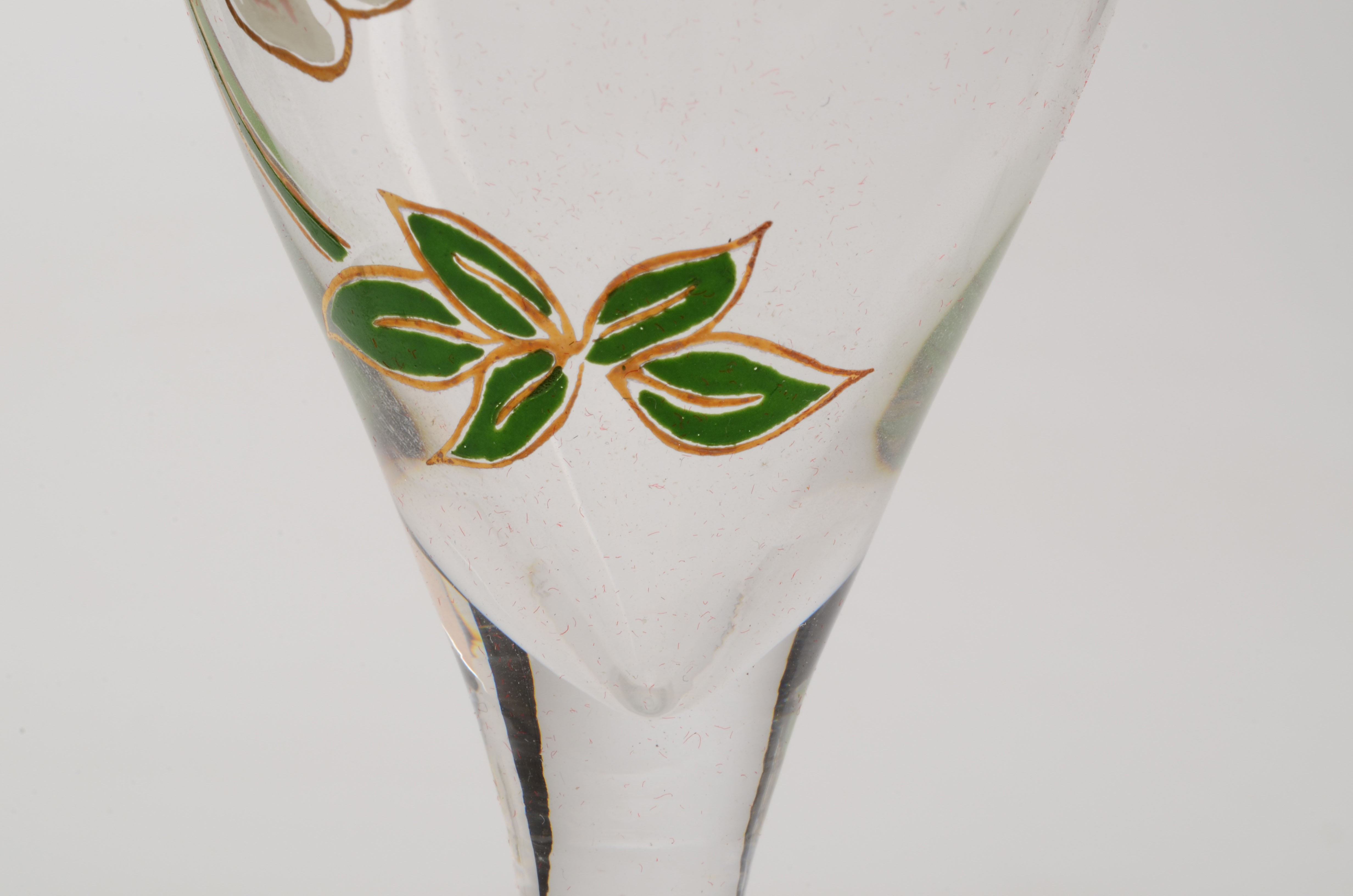 Set of Perrier Jouet French Champagne Glasses