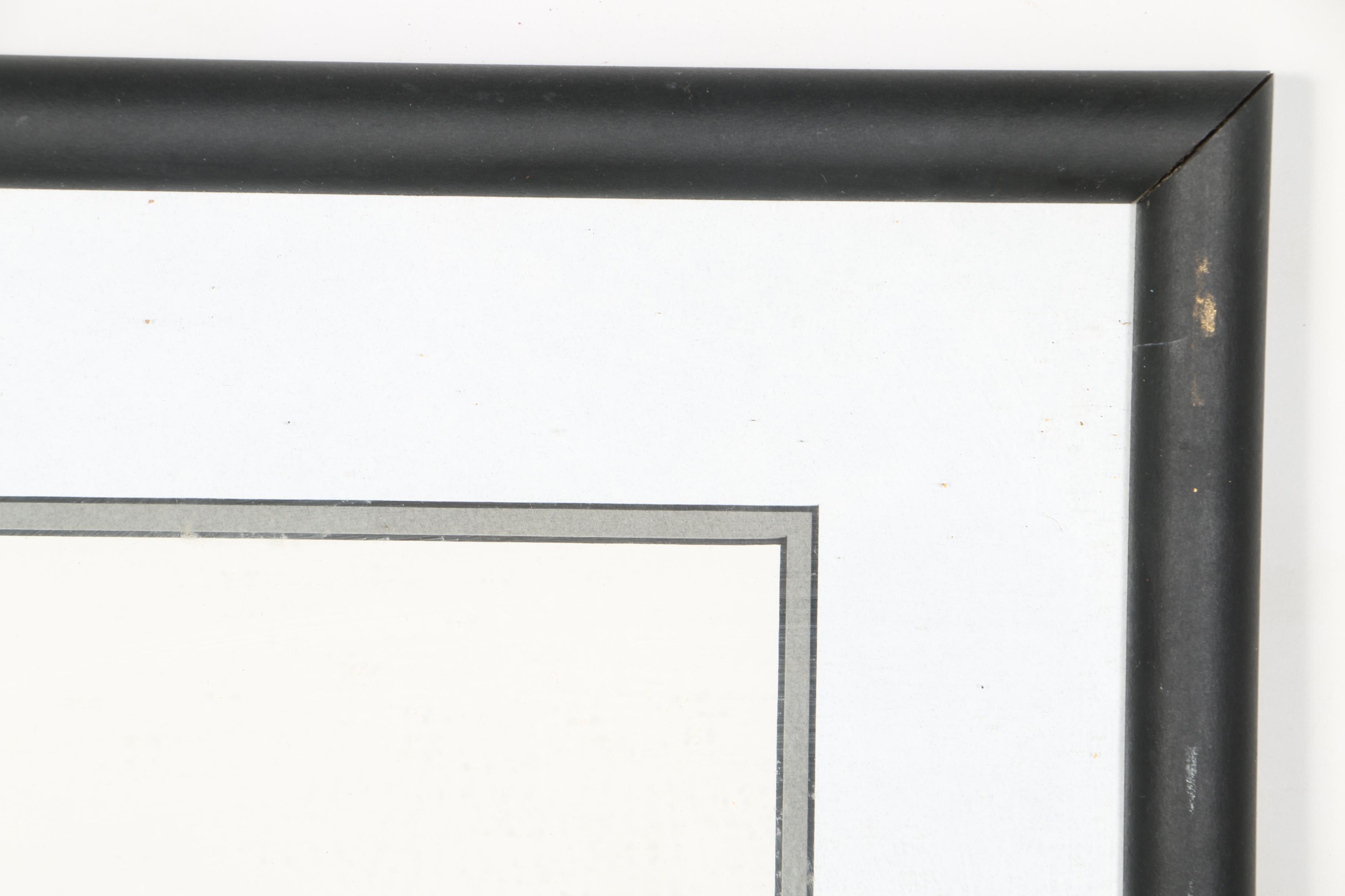 Chinese Offset Lithograph of Horses