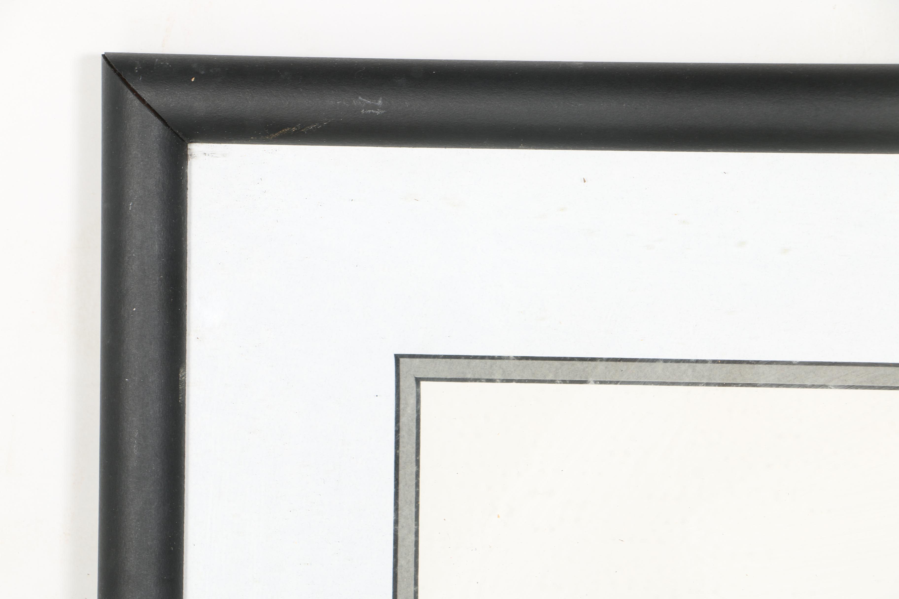 Chinese Offset Lithograph of Horses