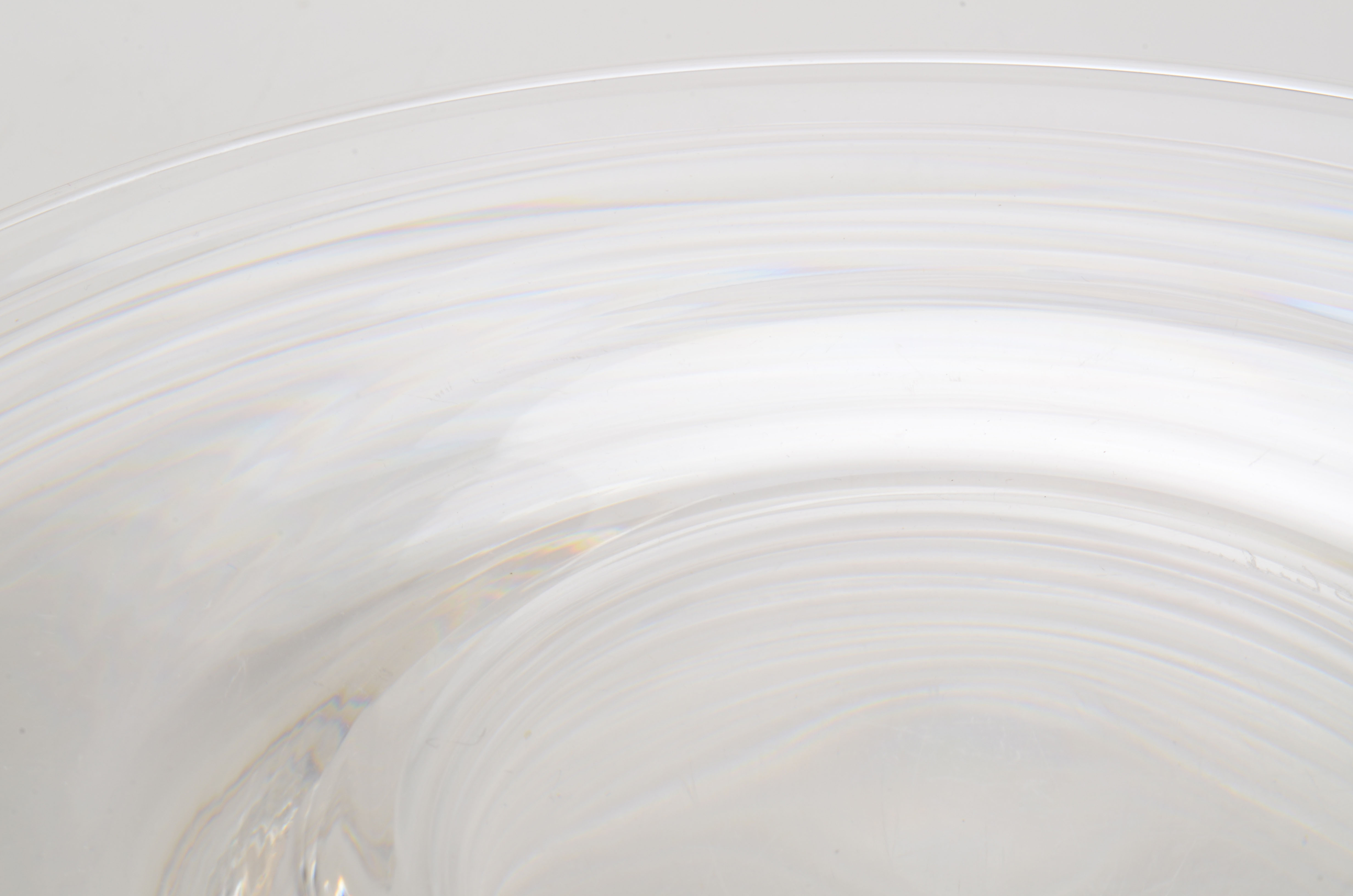 Signed Steuben Clear Glass Dessert Plates