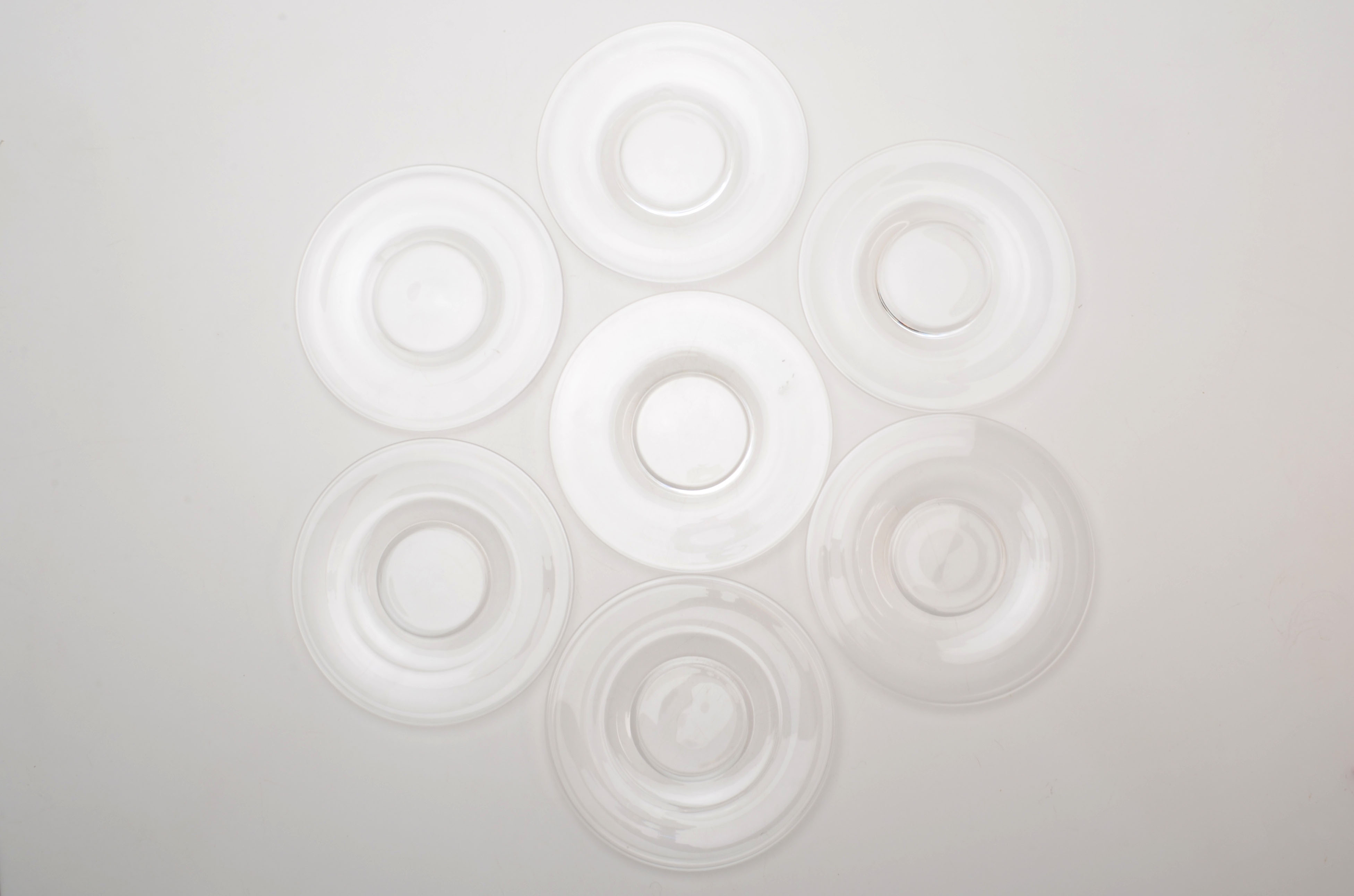 Signed Steuben Clear Glass Dessert Plates