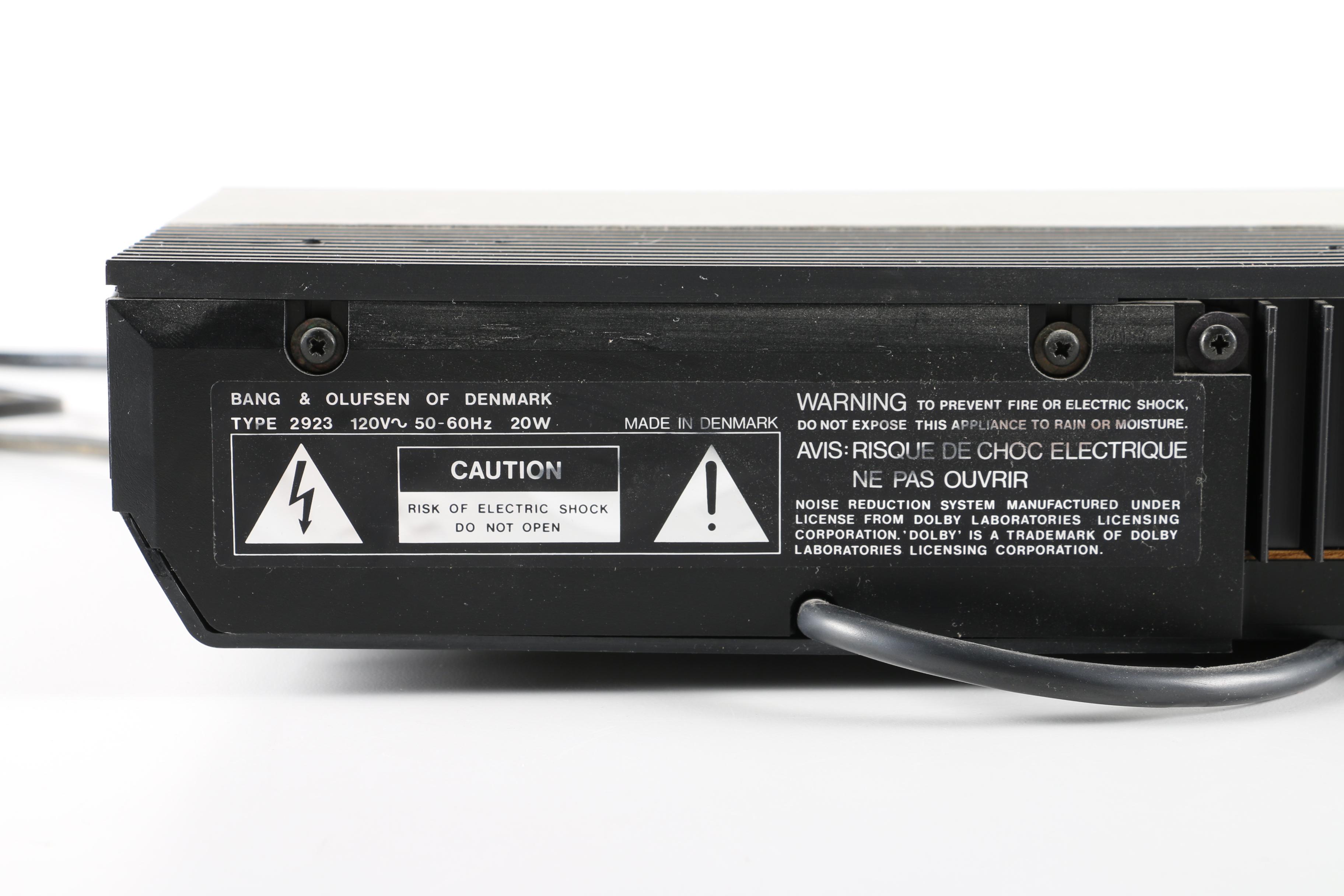 Bang And Olufsen Becord CD Player