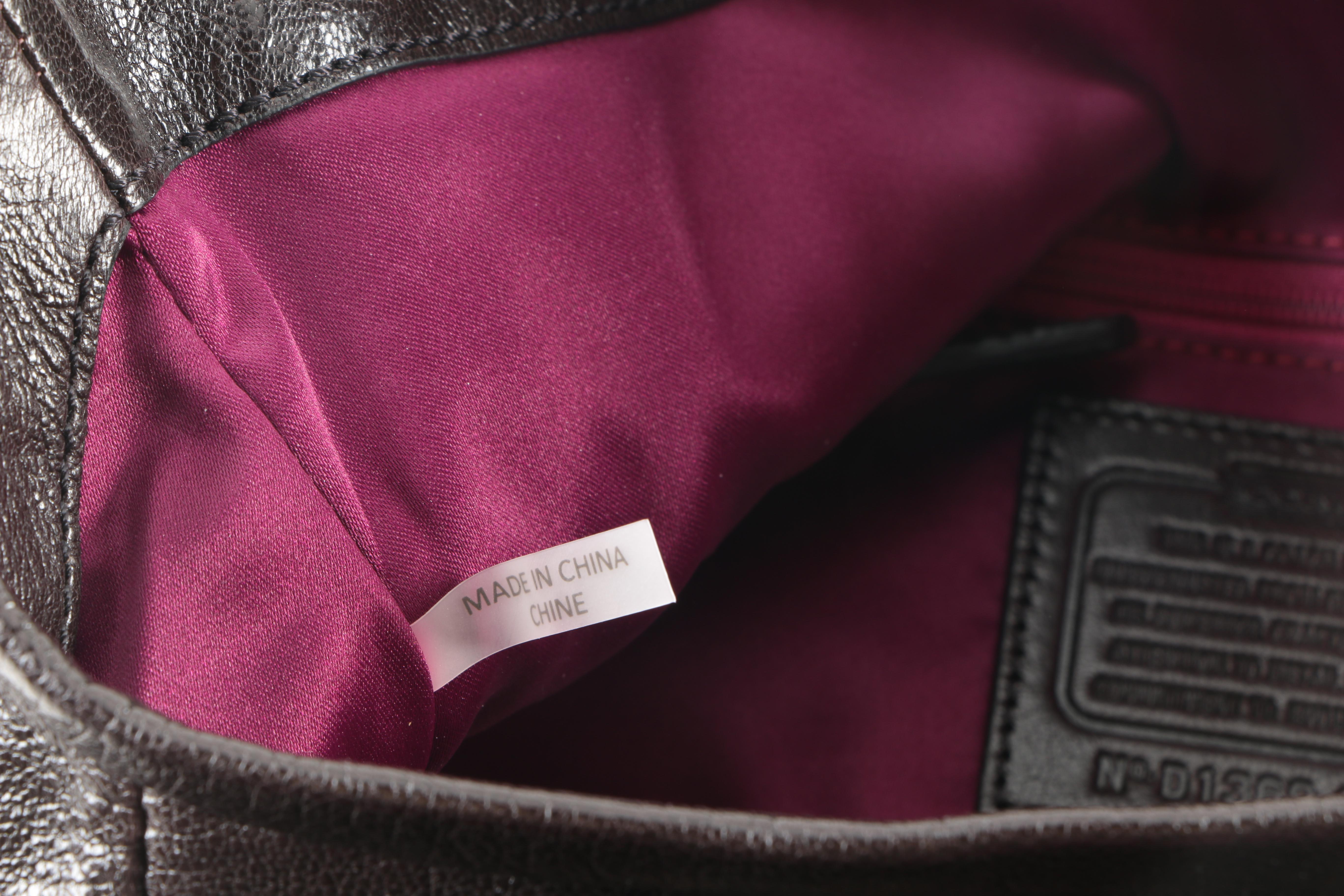 Coach Black Haircalf Madison Leather Phoebe Shoulder Bag