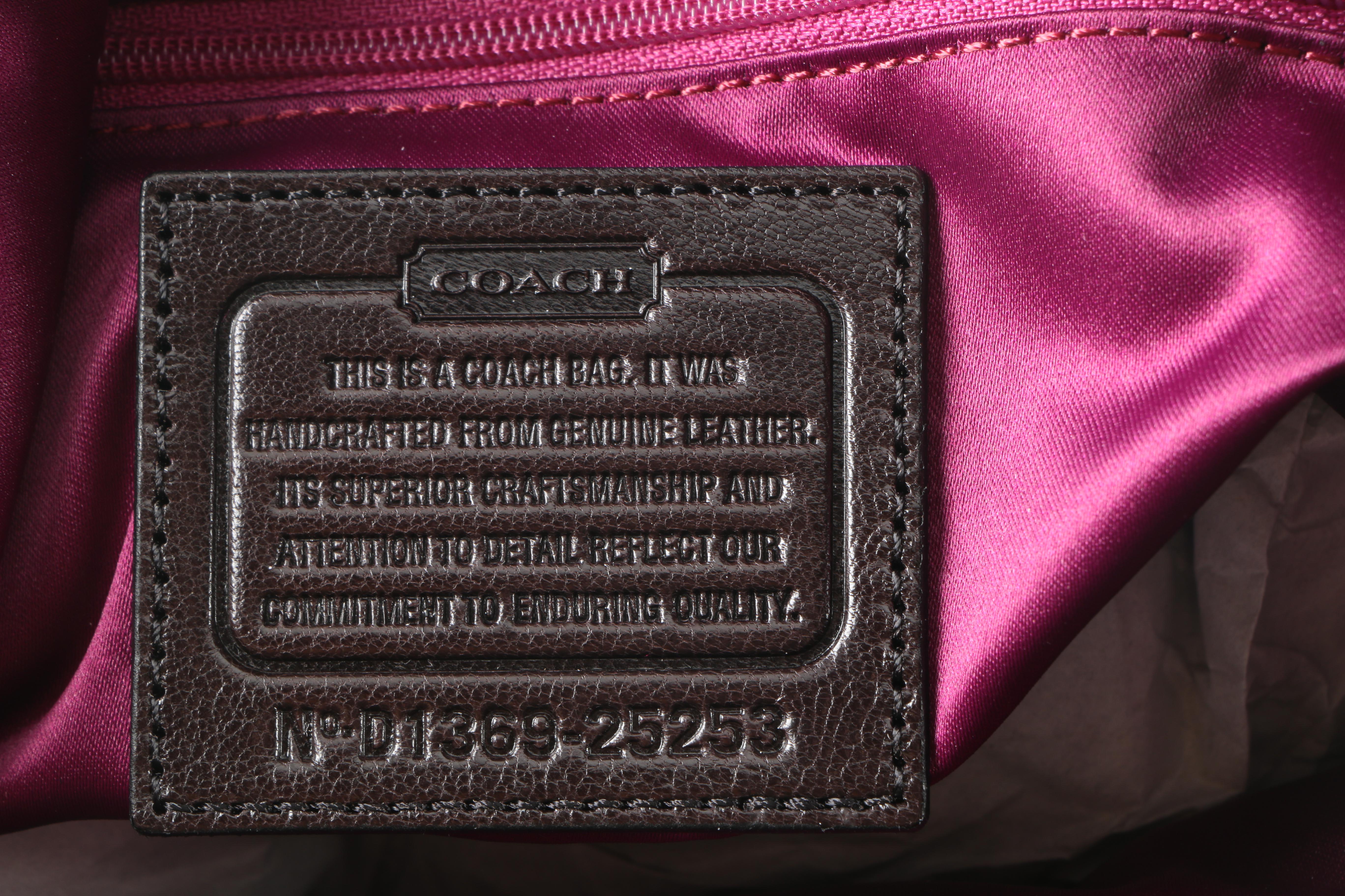 Coach Black Haircalf Madison Leather Phoebe Shoulder Bag