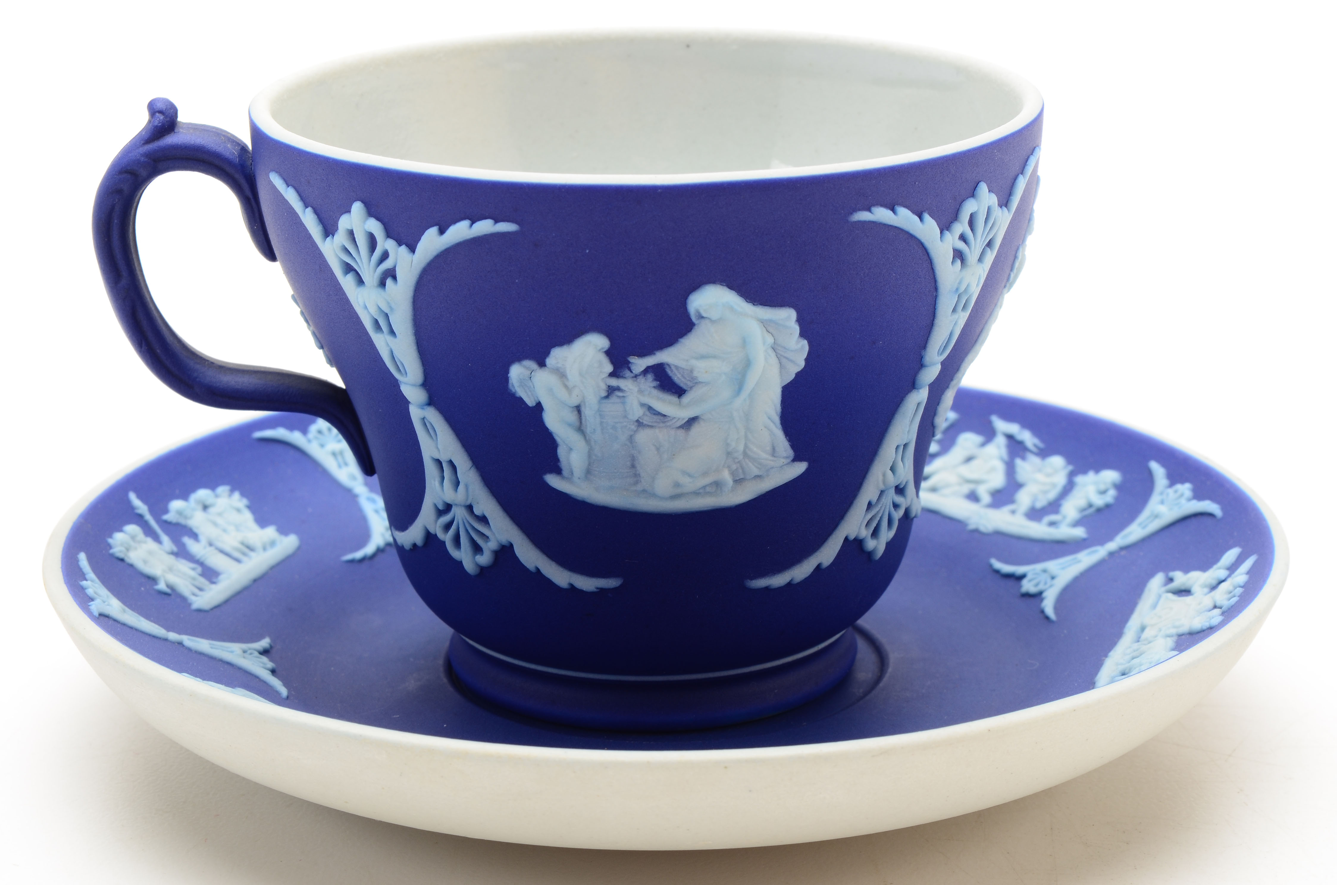 Three Vintage Wedgwood Jasperware Teacups